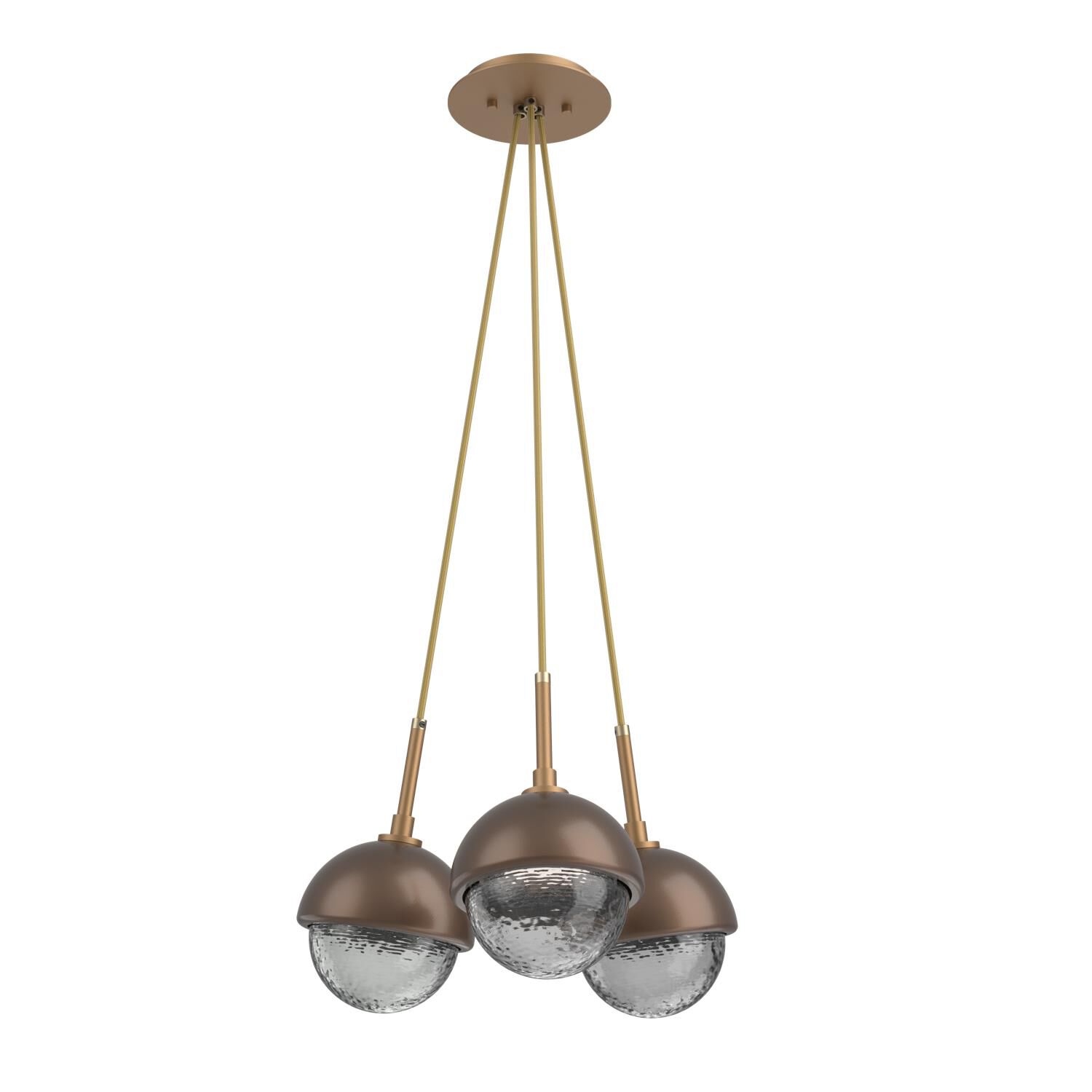 Levi Wilson Cabochon 13 Inch Multi Pendant Light by Hammerton Studio
