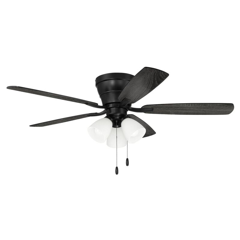 Wheeler 52 3-Light 52 Inch Flush Mount Fan with Light Kit by Craftmade
