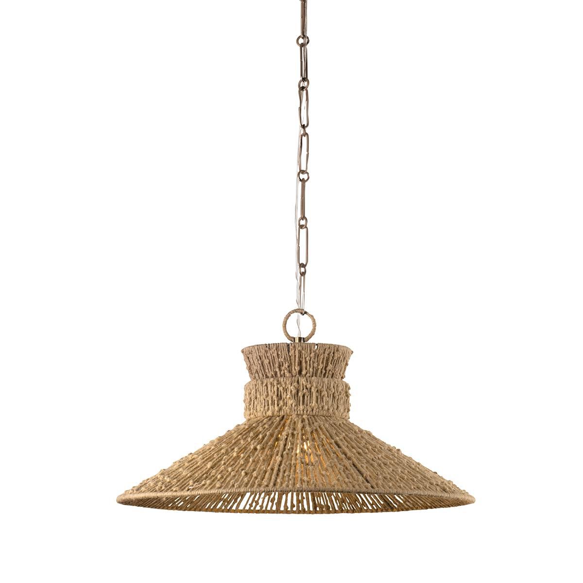 Shown in Patina Brass finish and Natural String shade