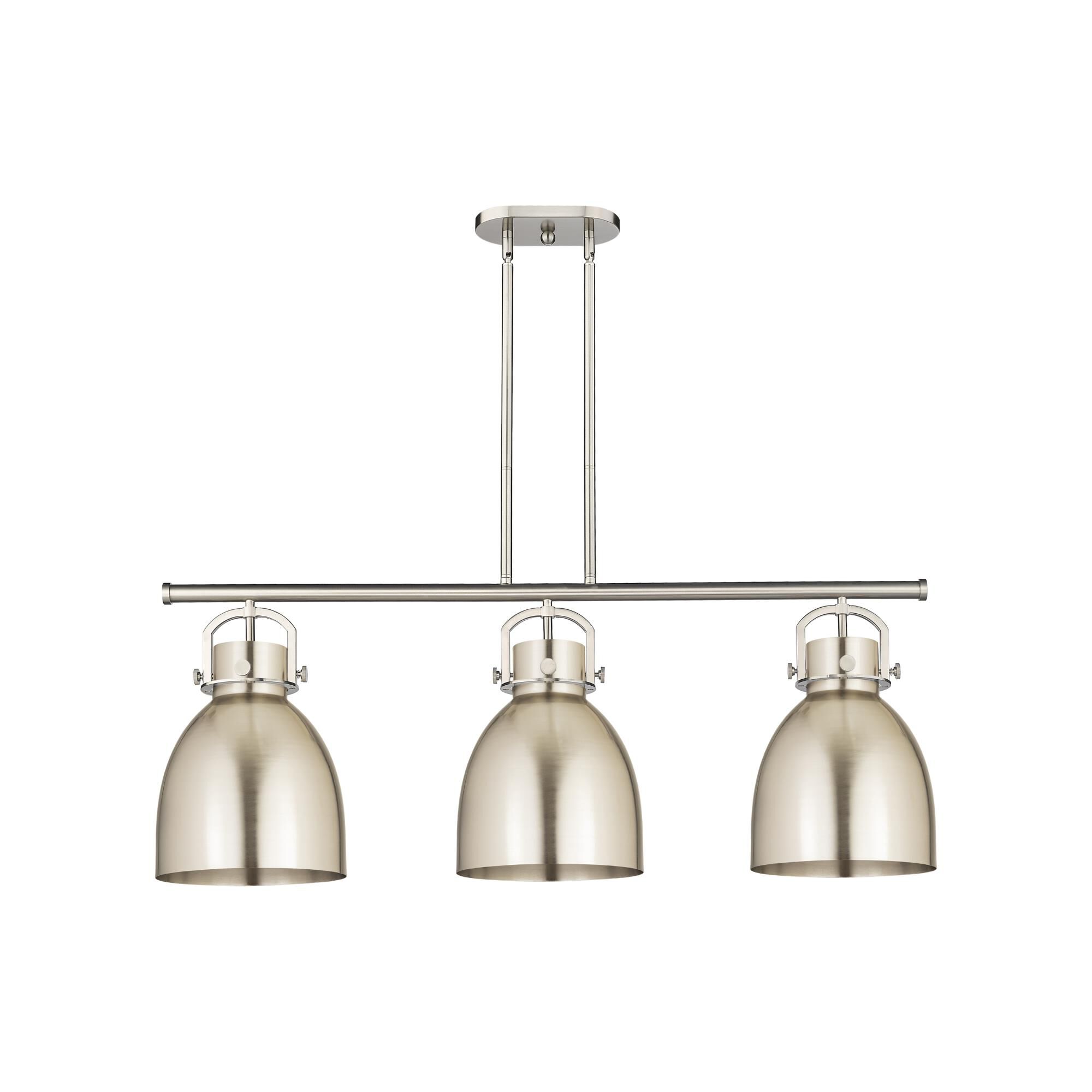 Bruno Marashlian Newton Bell 42 Inch 3 Light Linear Suspension Light by Innovations Lighting