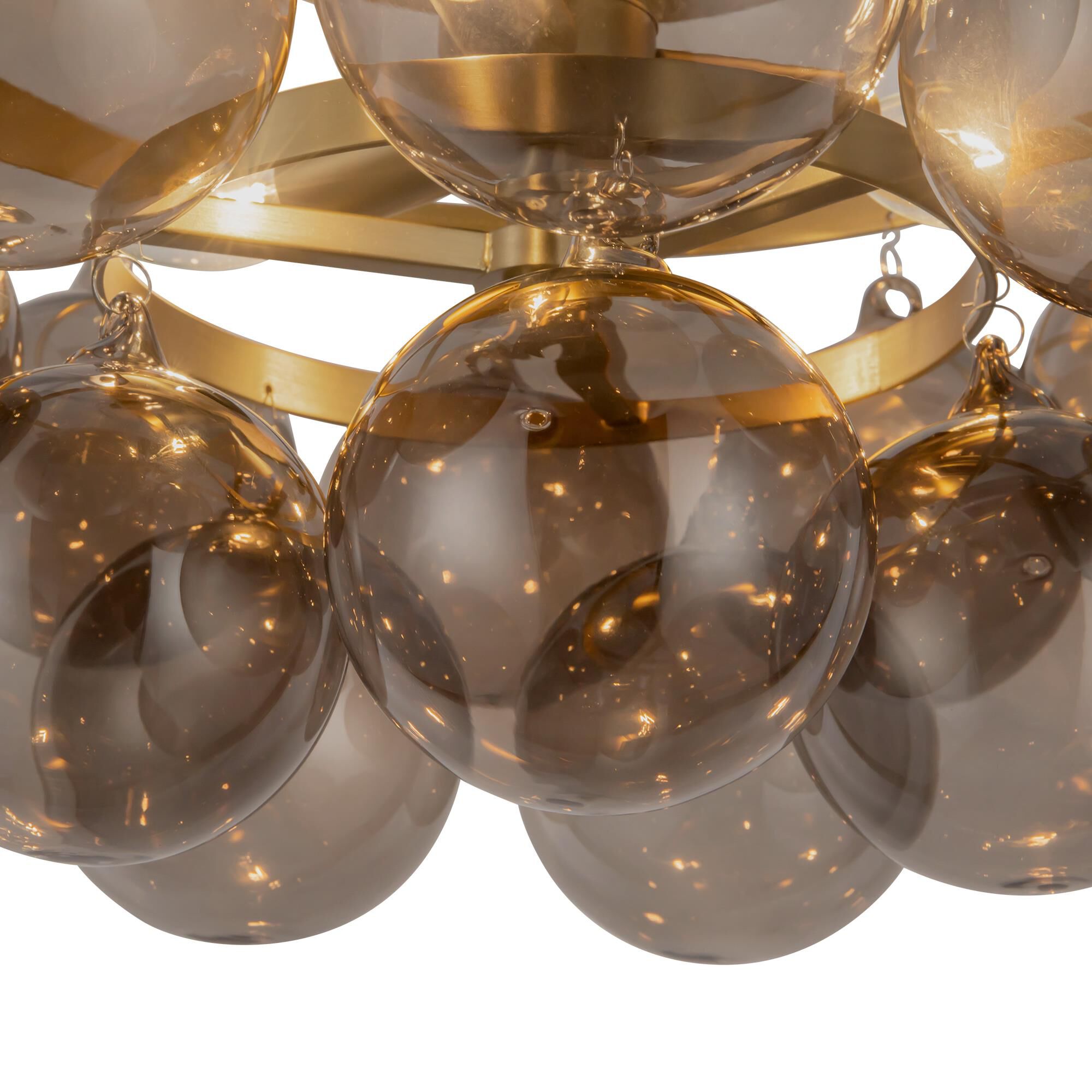 Shown in Brushed Gold finish and Smoked glass