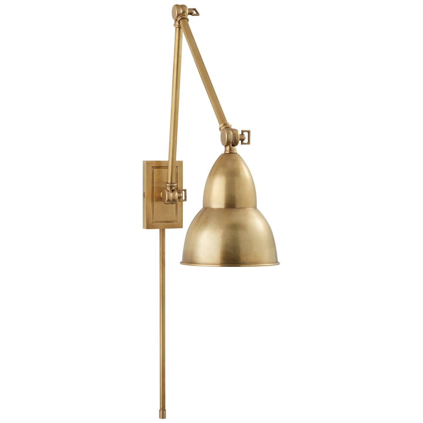 French Library Wall Swing Lamp by Visual Comfort Signature Collection
