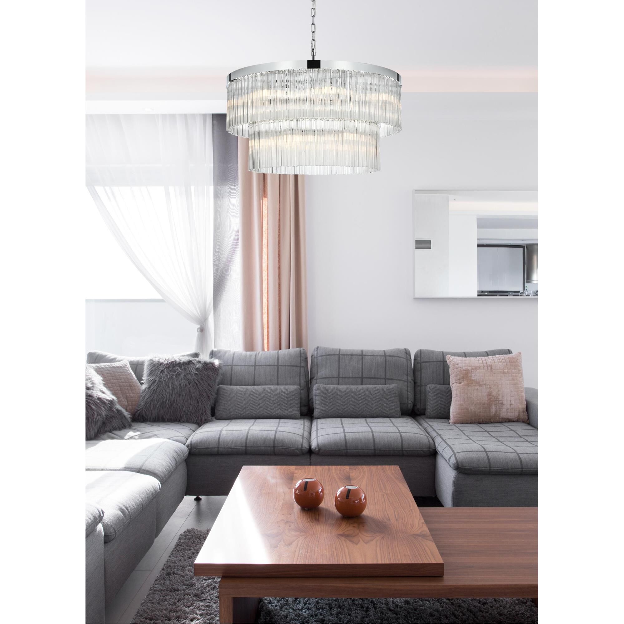 Harlow 32 Inch Chandelier by Elegant Lighting