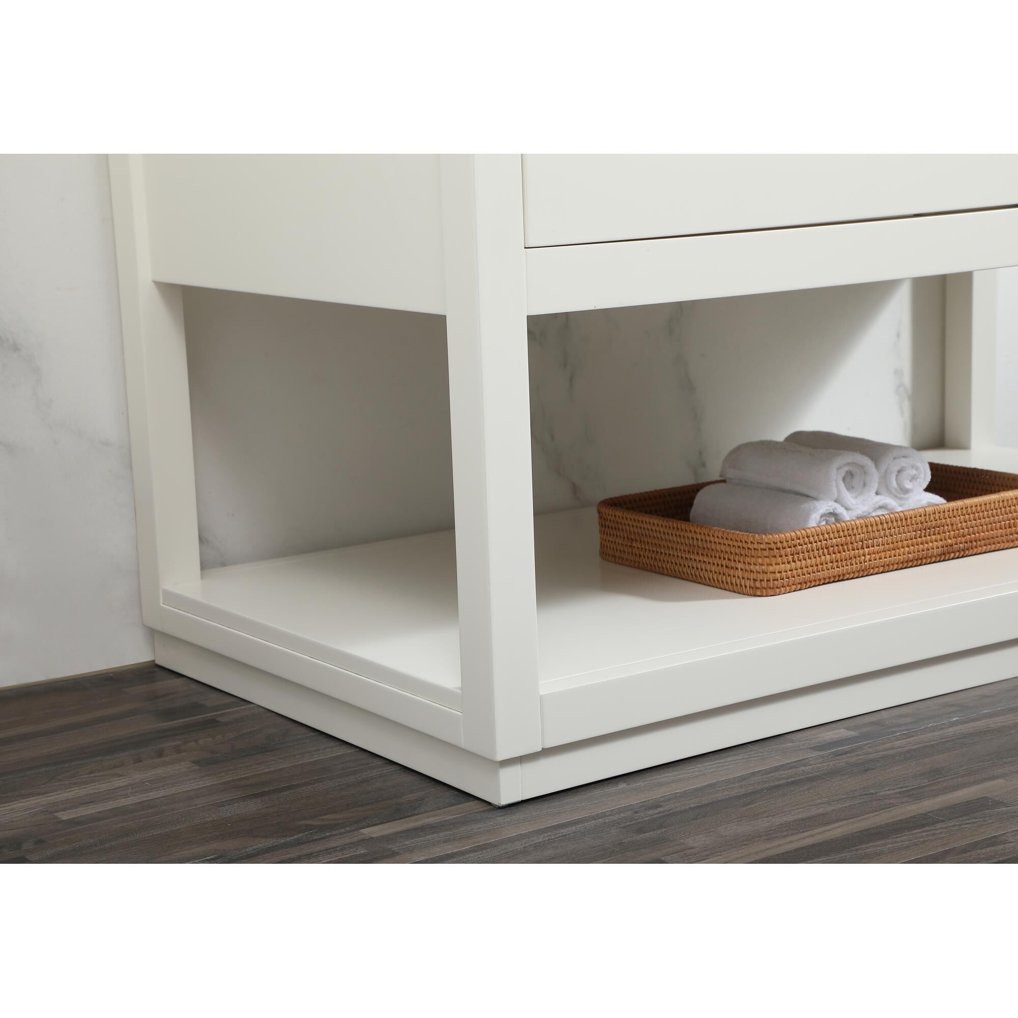 Shown in White finish