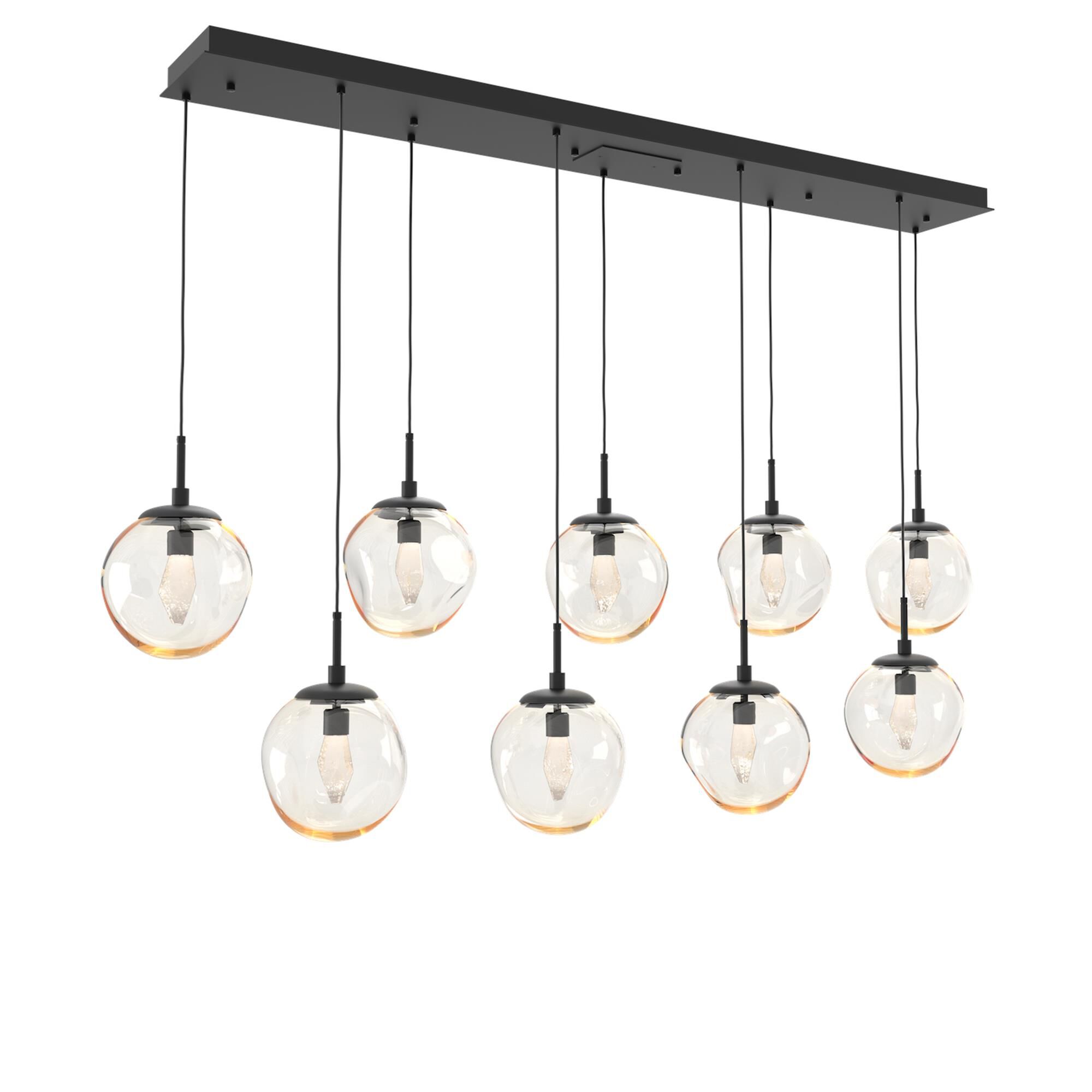 Shown in Matte Black finish and Geo Inner Amber Outer glass