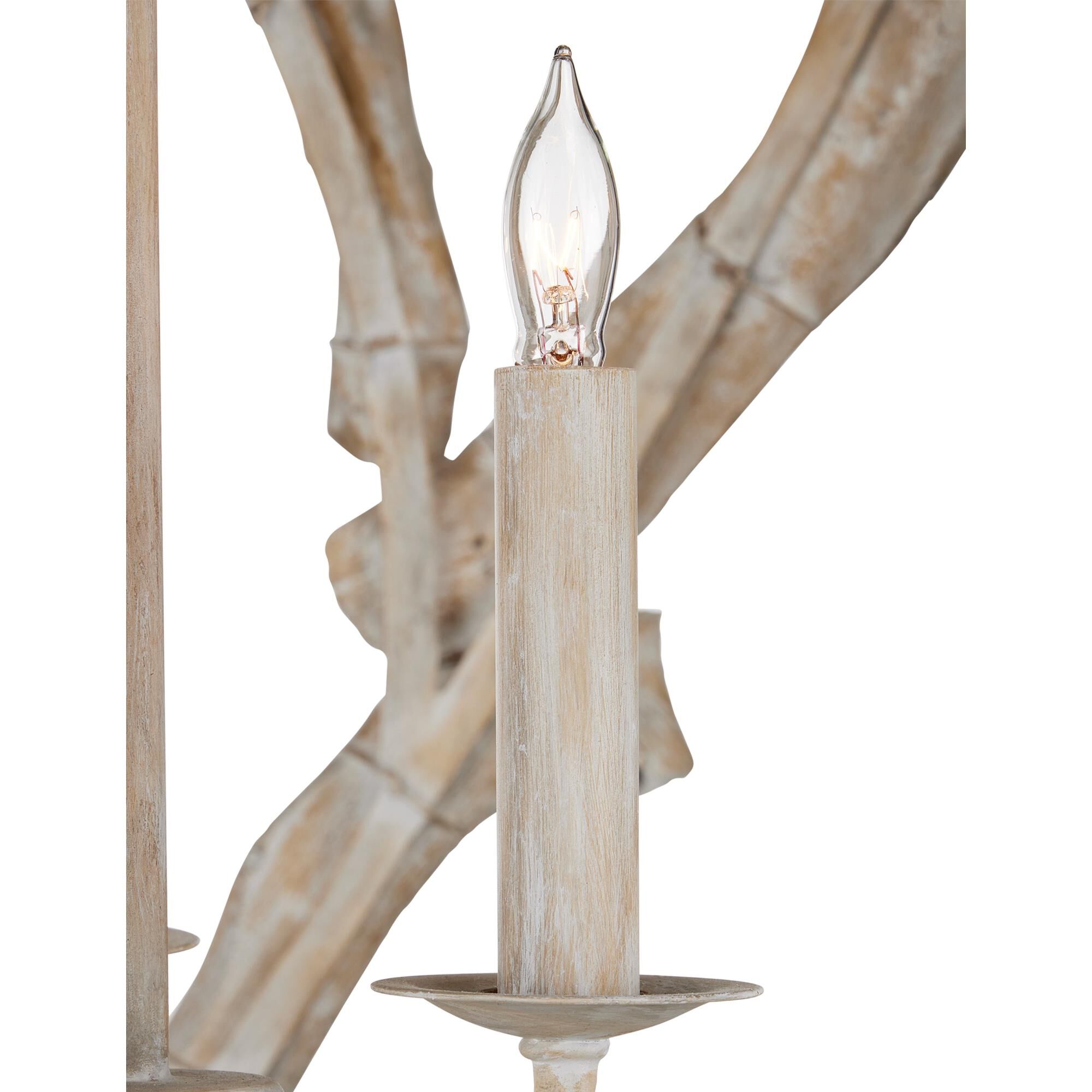 Driftwood 29 Inch Chandelier by Currey and Company