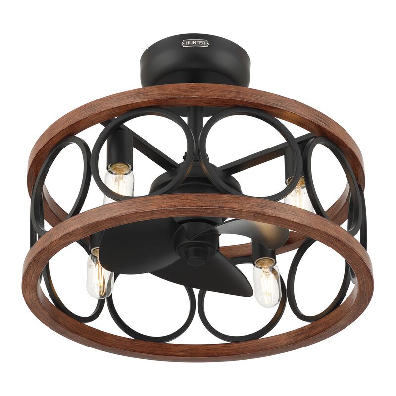 Haven 22 Inch Chandelier Ceiling Fan with Light Kit by Hunter Fan