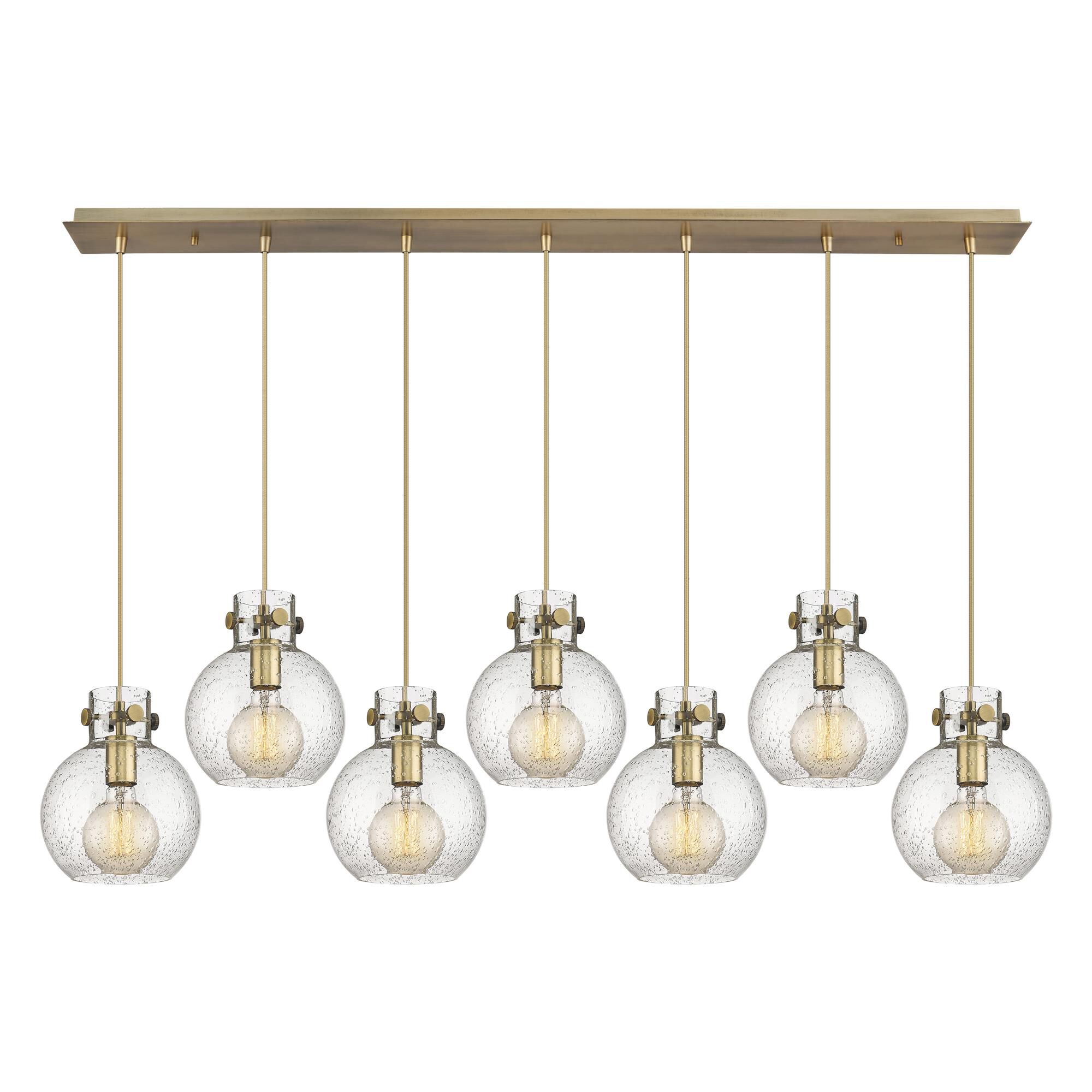 Bruno Marashlian Newton Sphere 51 Inch 7 Light Linear Suspension Light by Innovations Lighting