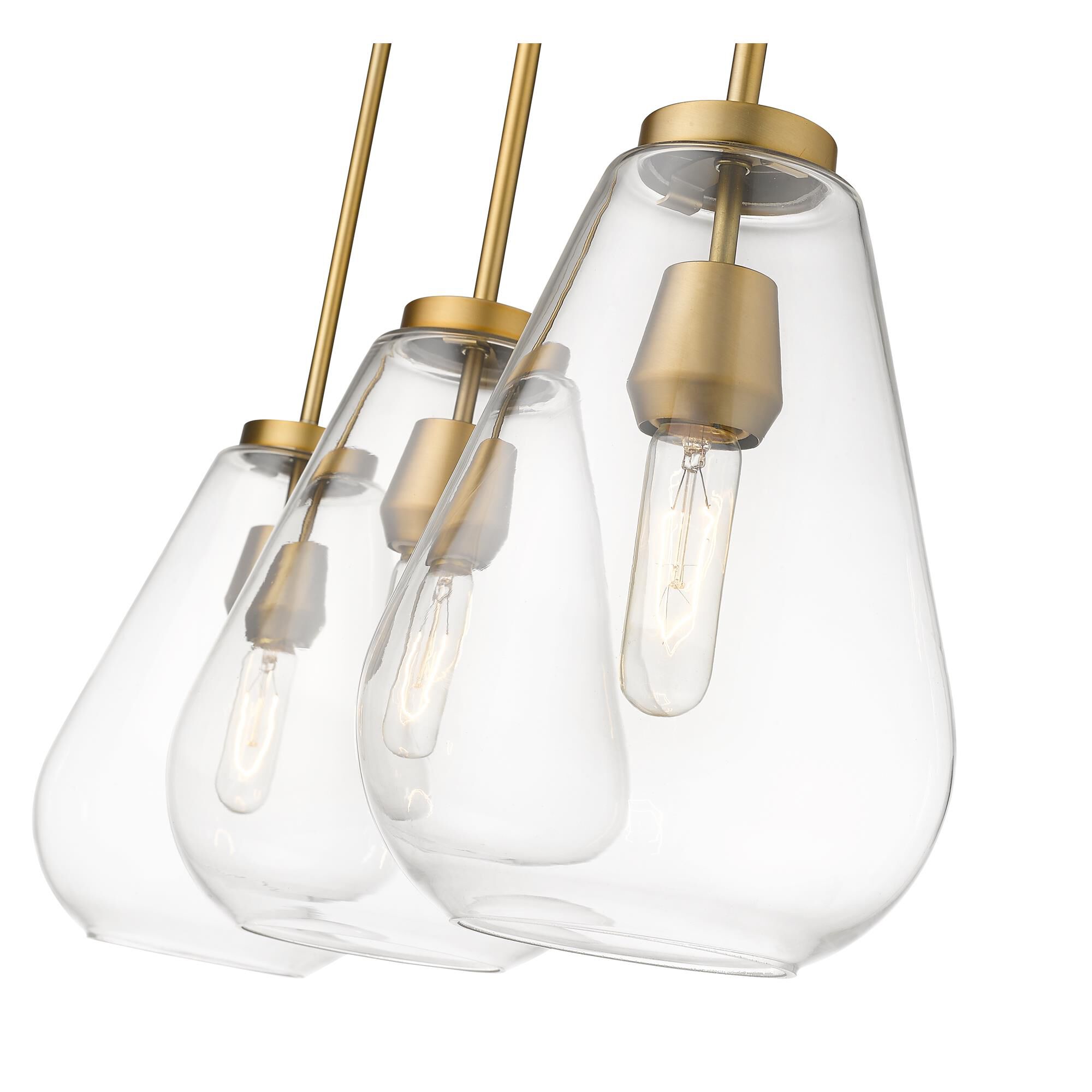 Shown in Olde Brass finish and Glass shade
