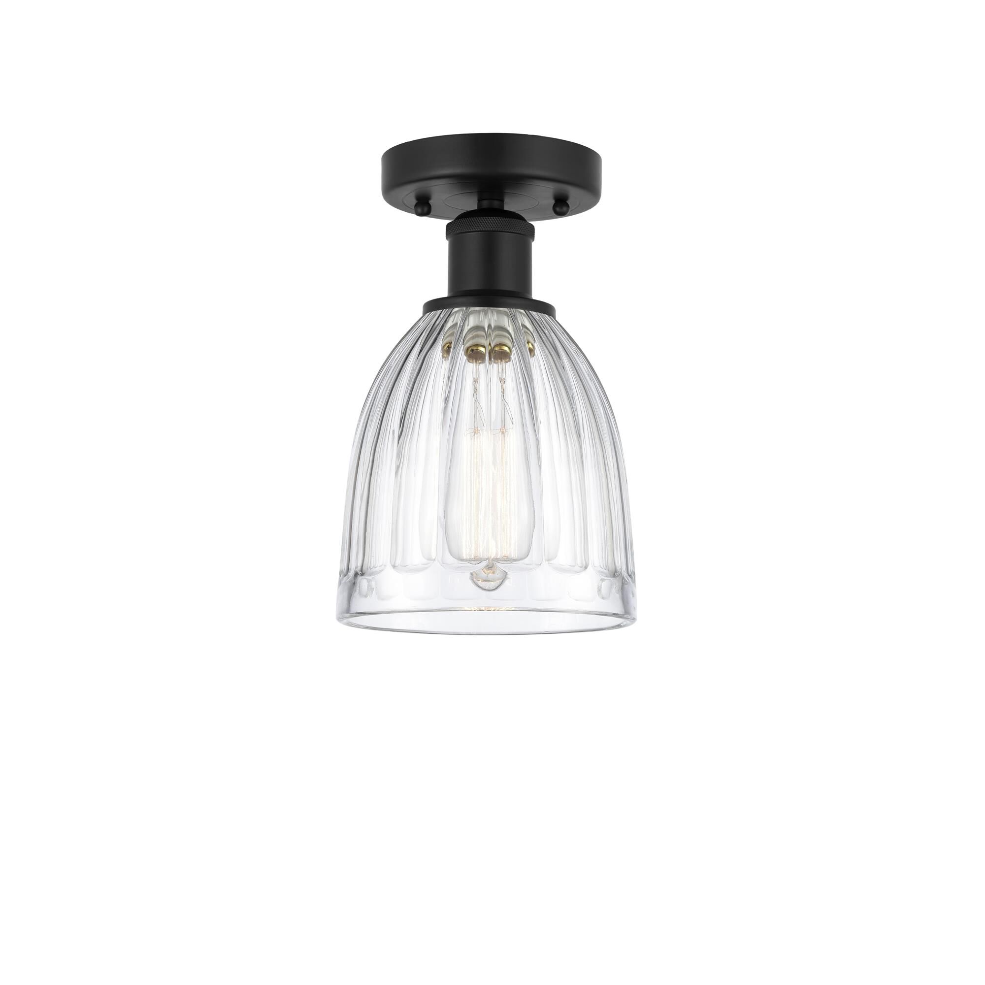 Shown in Matte Black, Clear finish and Clear glass and Clear Glass shade