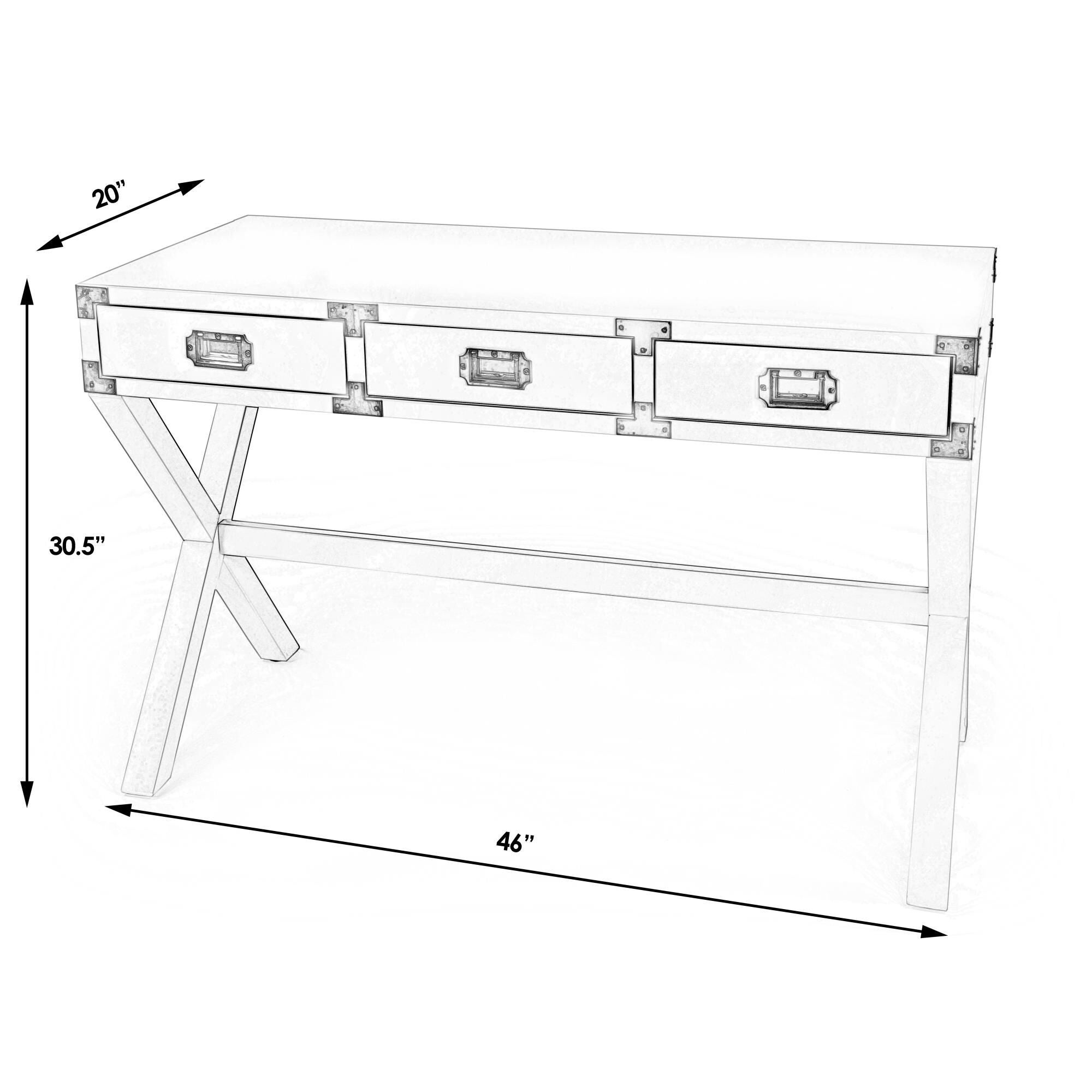 Shown in White finish