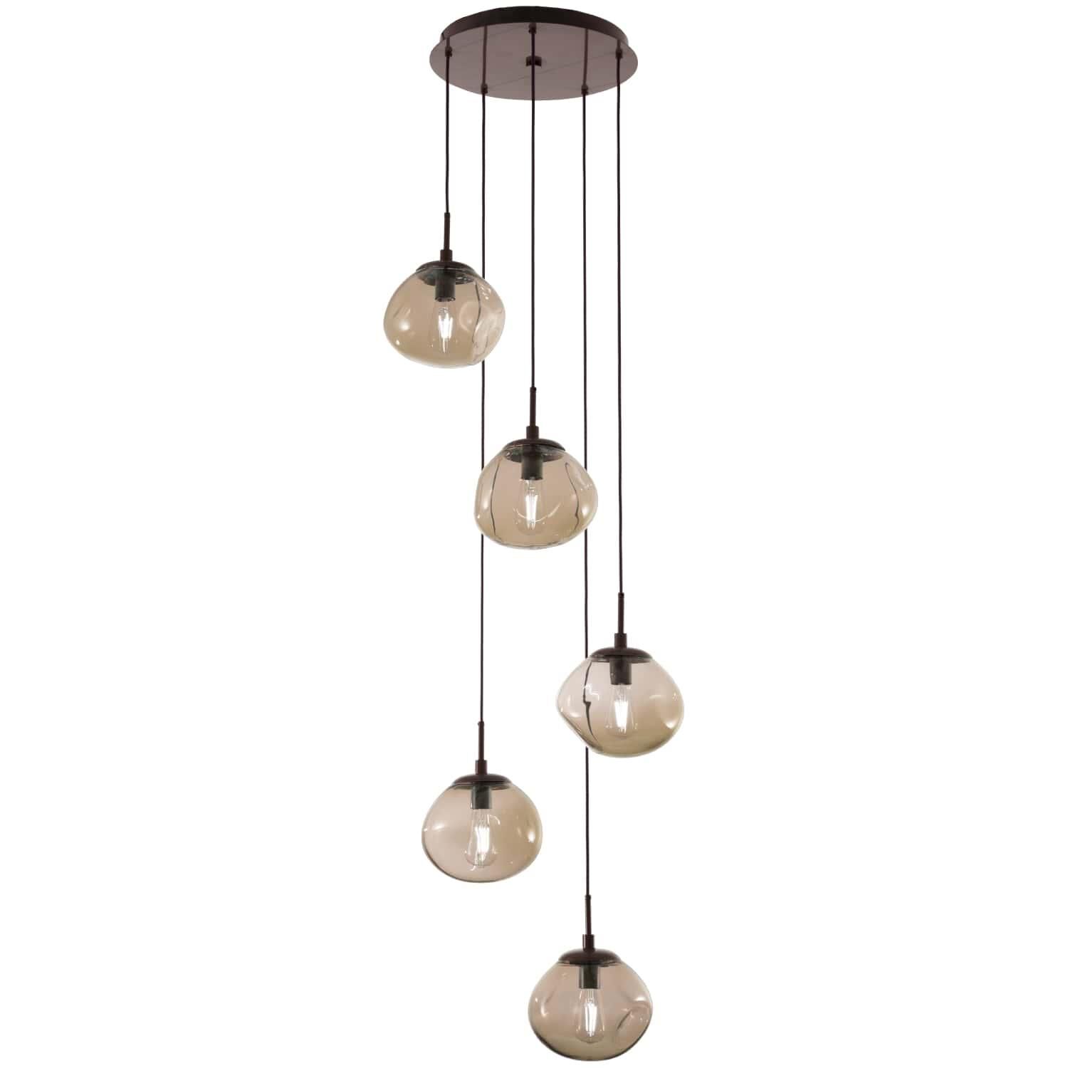 Levi Wilson Nebula 24 Inch 5 Light Multi Light Pendant by Hammerton Studio