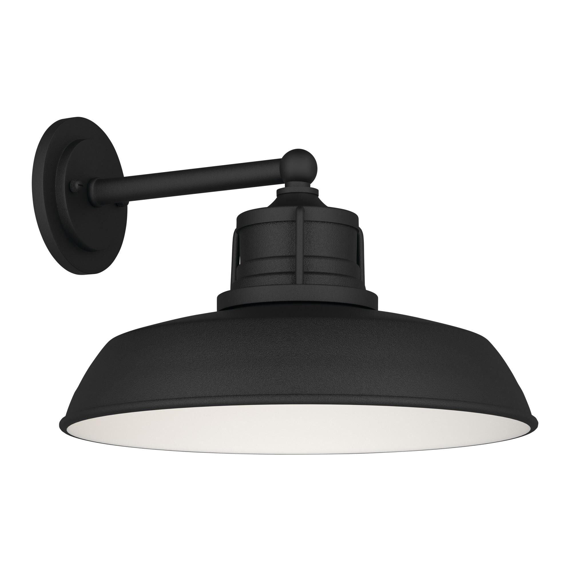 Shown in Textured Black finish and Metal shade