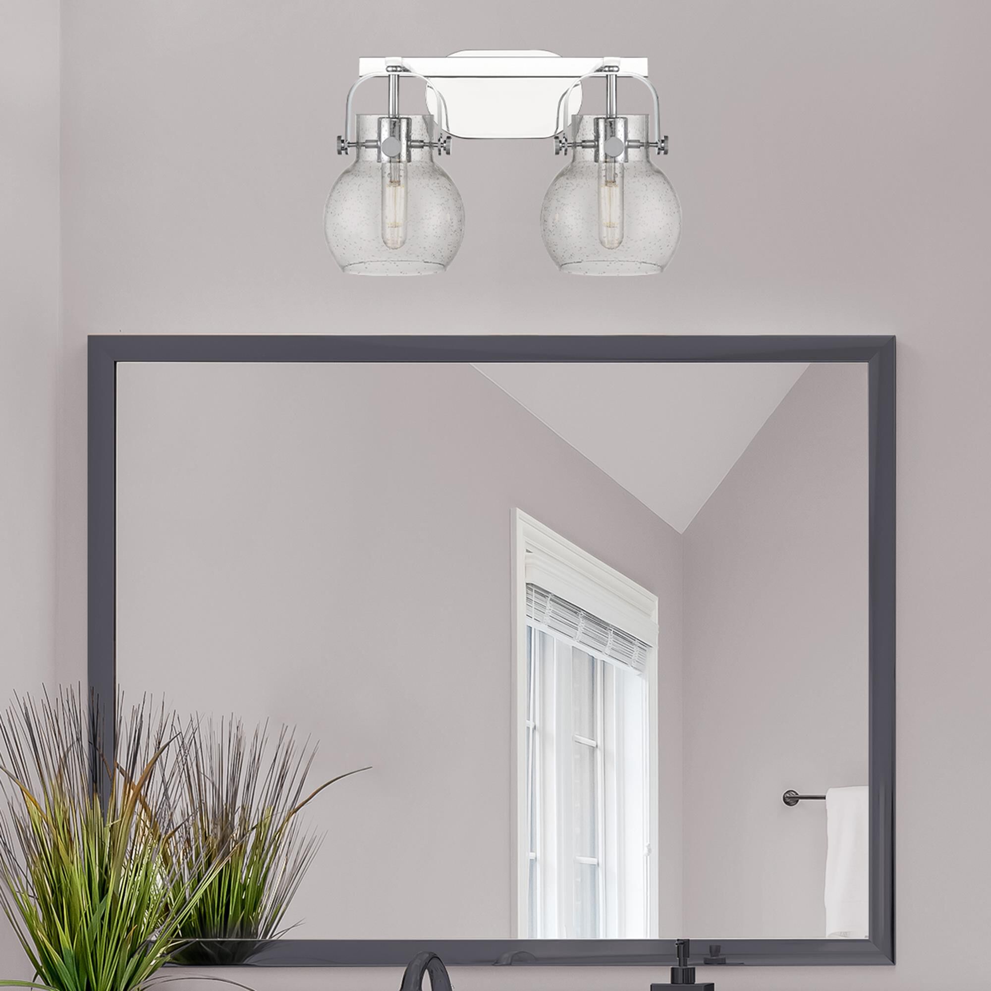 Bruno Marashlian Pilaster II Sphere 17 Inch Bath Vanity Light by Innovations Lighting