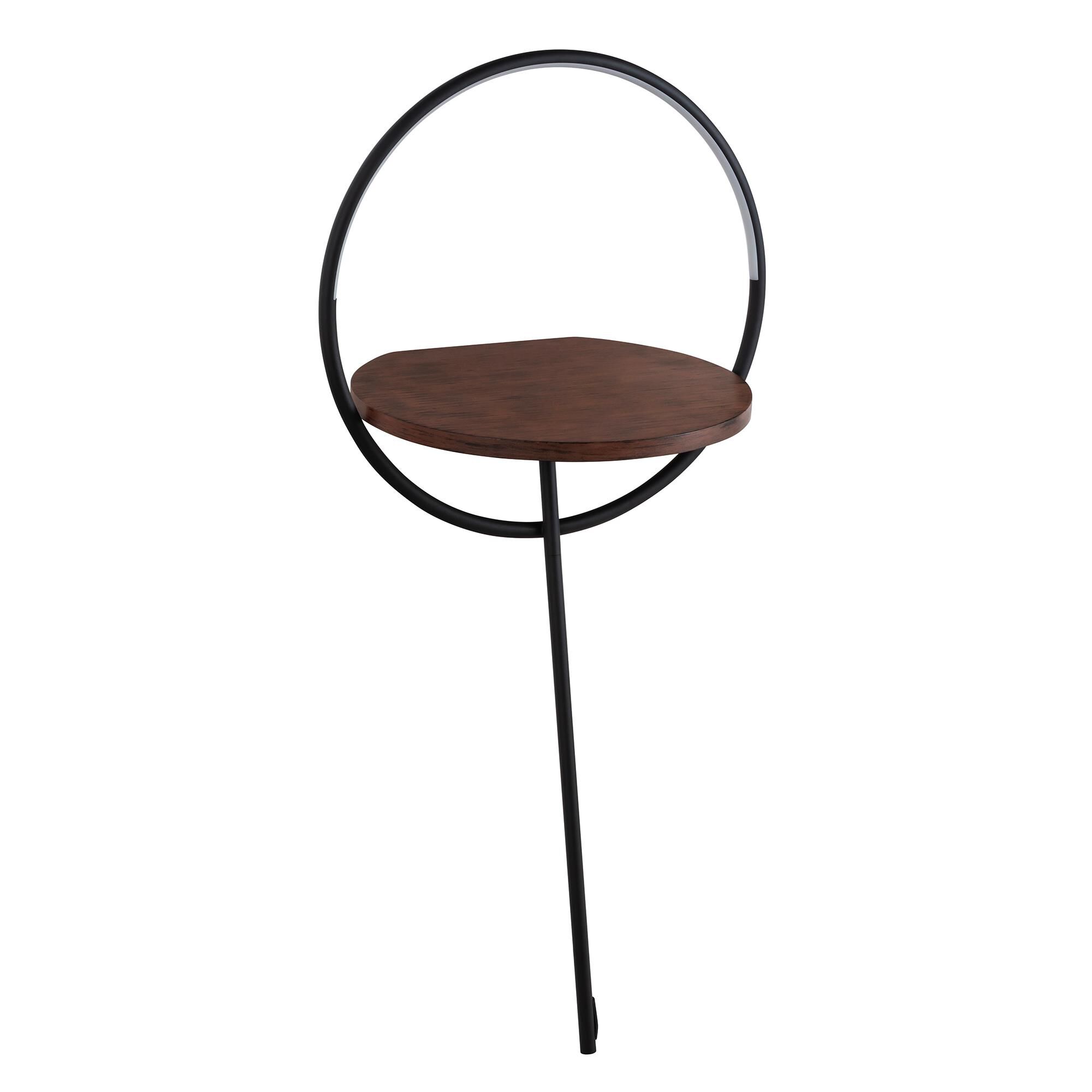 Shown in Black/Walnut finish