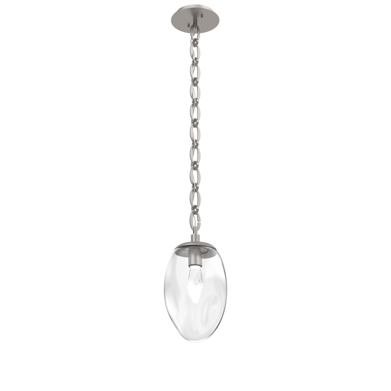 Shown in Beige Silver finish and Clear with Large Crystal glass