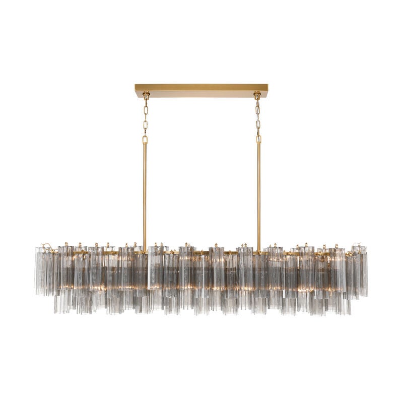 Addis Large Linear Chandelier by Crystorama