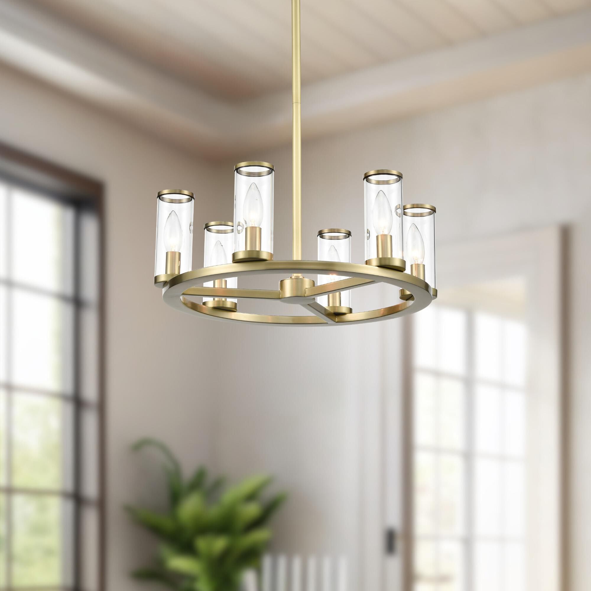 Revolve 6 Light Mini Chandelier,