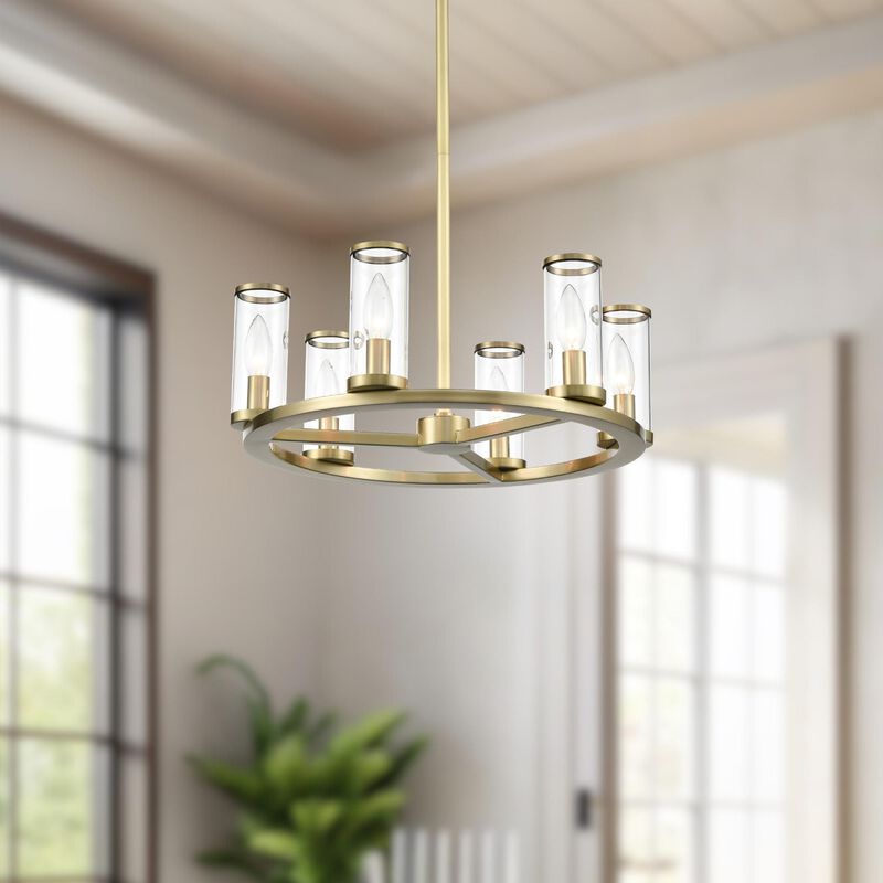 Revolve 6 Light Mini Chandelier by Alora Lighting