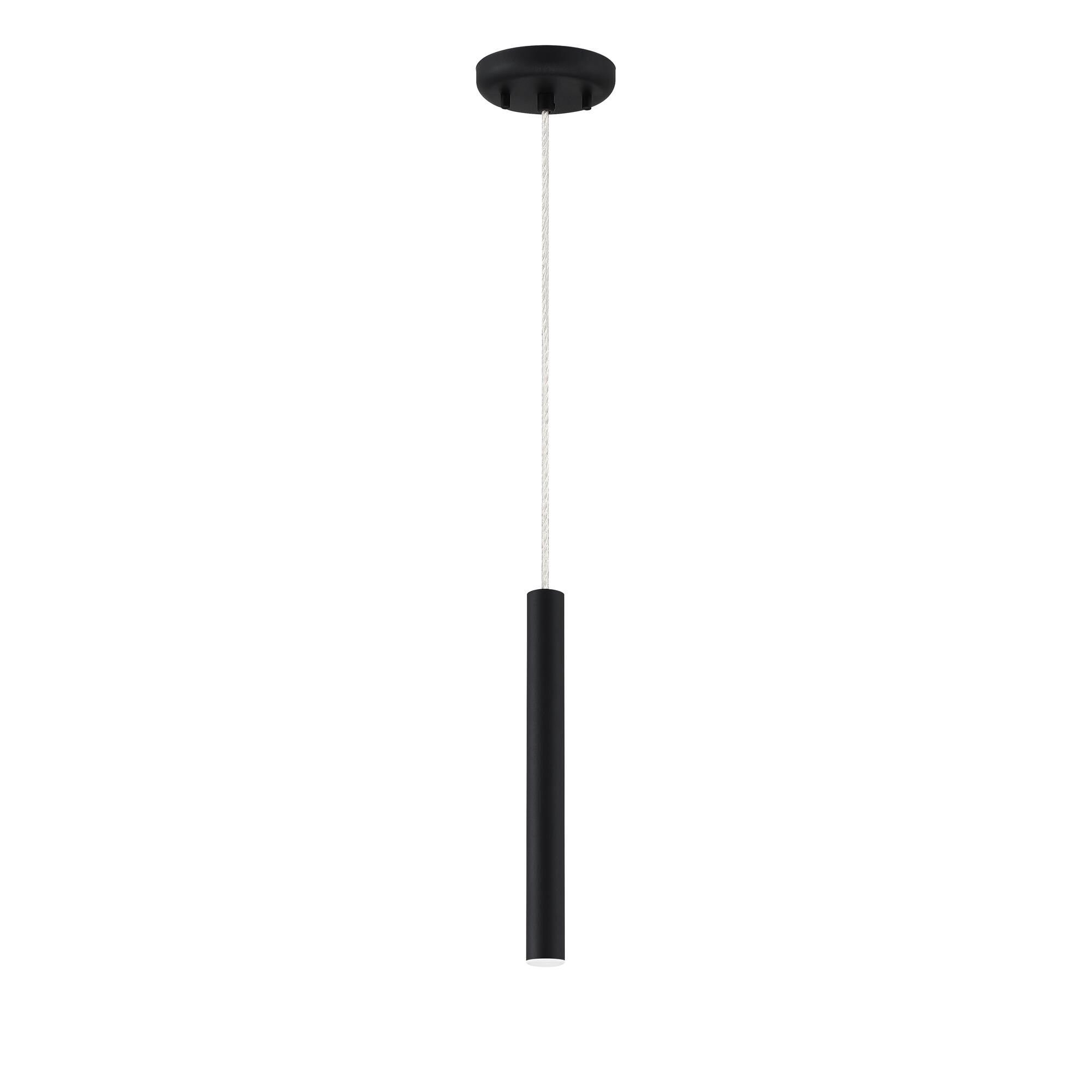 Shown in Matte Black finish and Steel glass and Steel shade