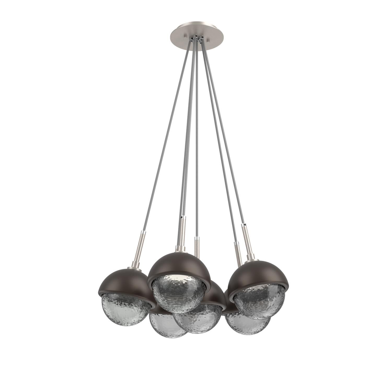 Levi Wilson Cabochon 19 Inch Multi Pendant Light by Hammerton Studio