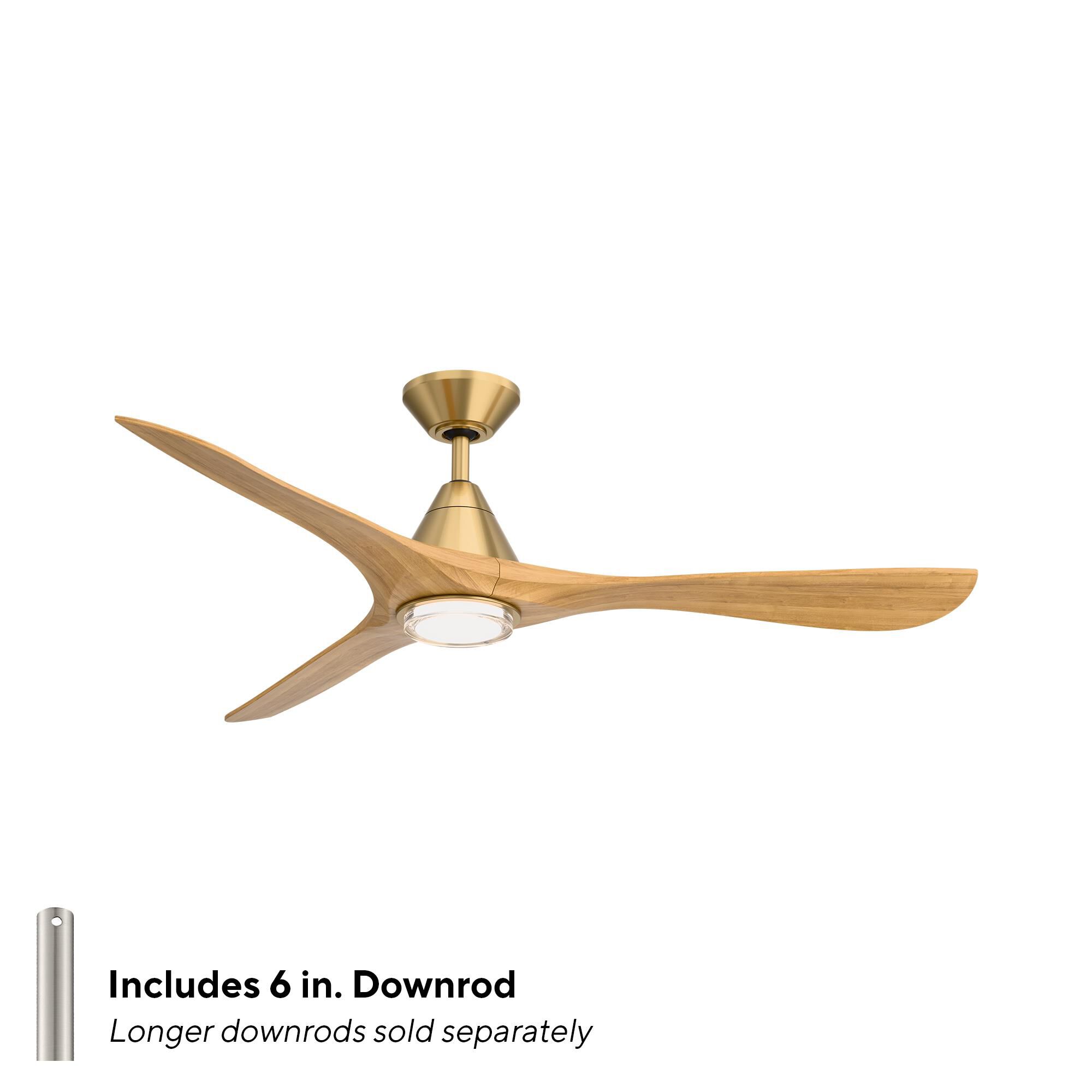 Carve 60 Inch Ceiling Fan with Light Kit by Modern Forms