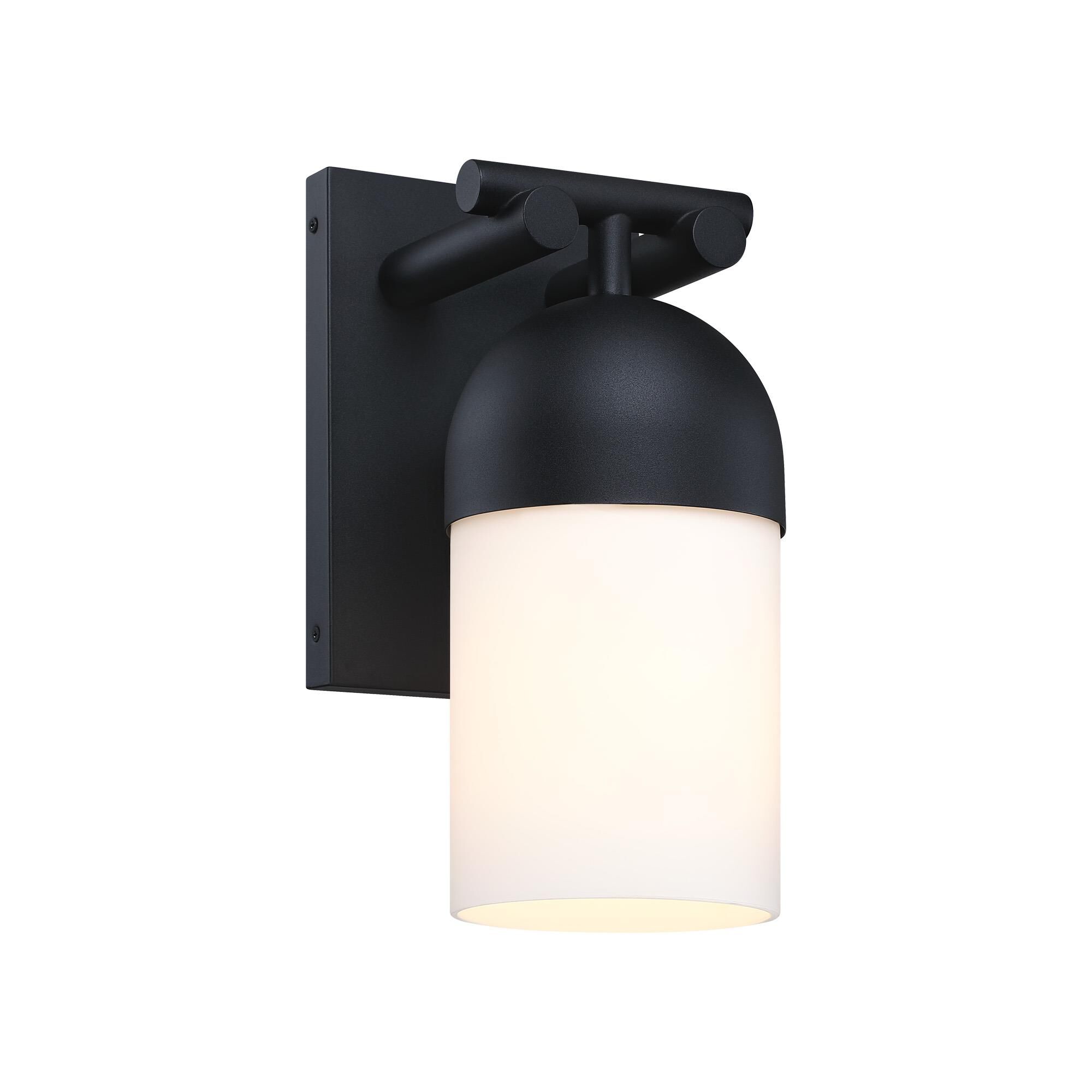 Shown in Black finish and Etched Opal glass