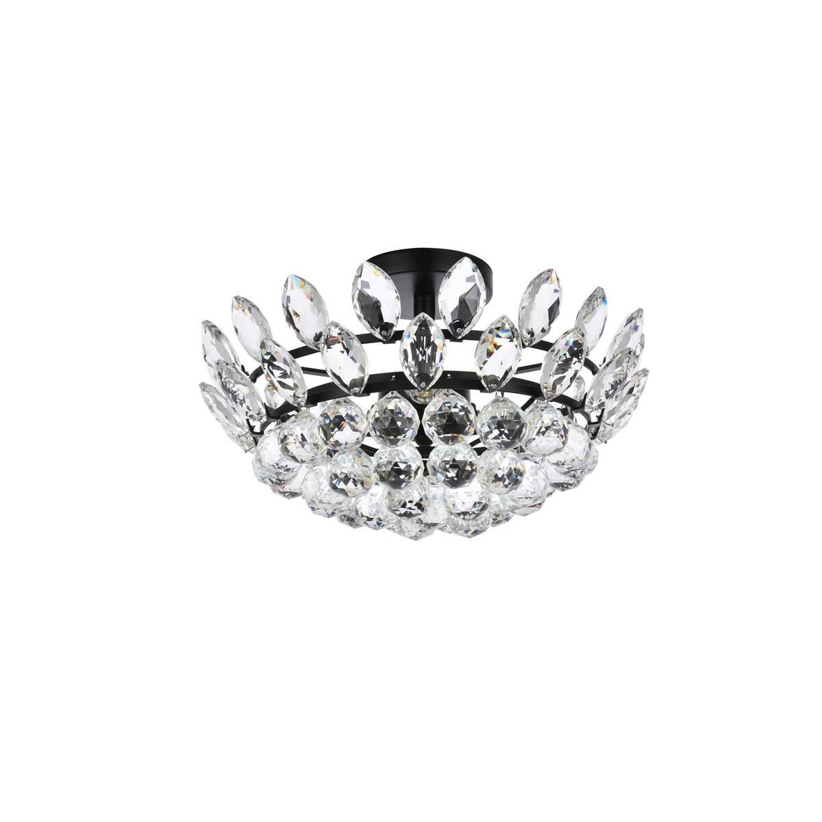 Shown in Black finish and Royal Cut Clear crystal