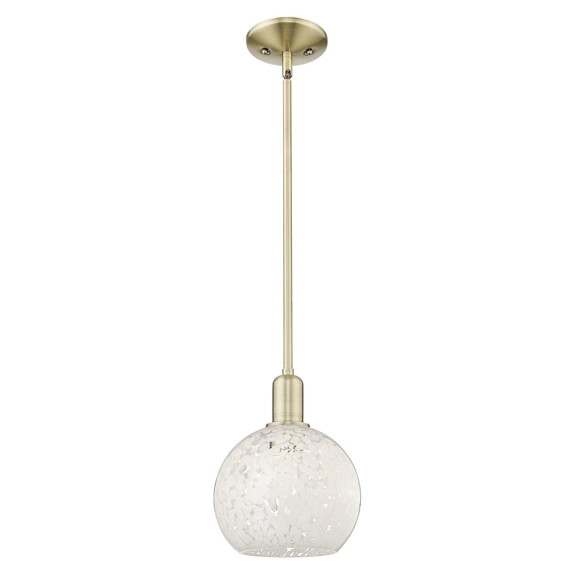 Bruno Marashlian White Mouchette 8 Inch Mini Pendant by Innovations Lighting