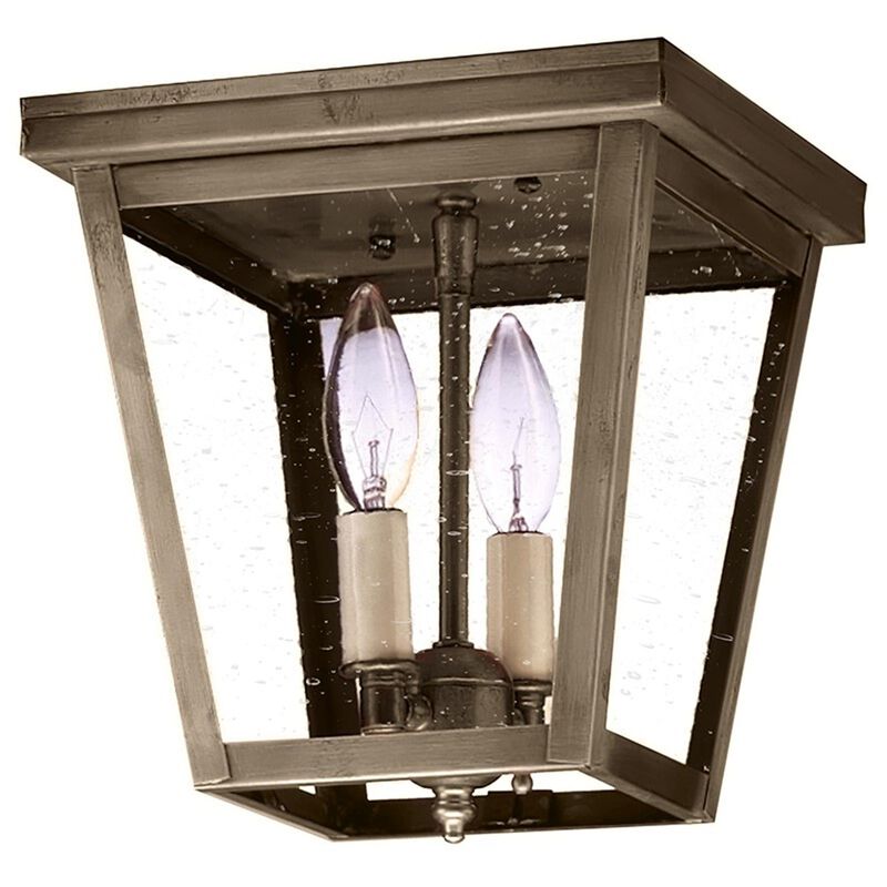 Williams 8 Inch 2 Light Outdoor Flush Mount by Northeast Lantern