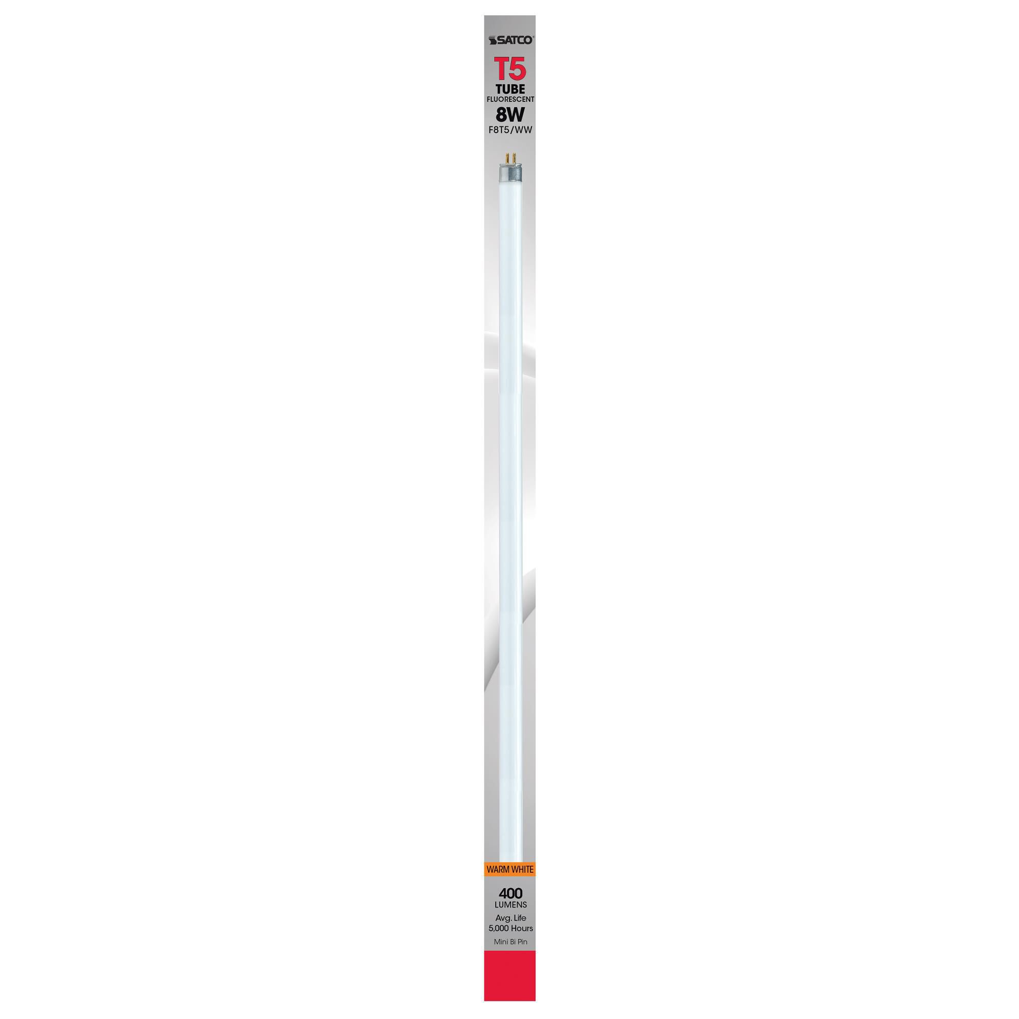8 Watt 4200K T5 Fluorescent Light Bulb by Satco