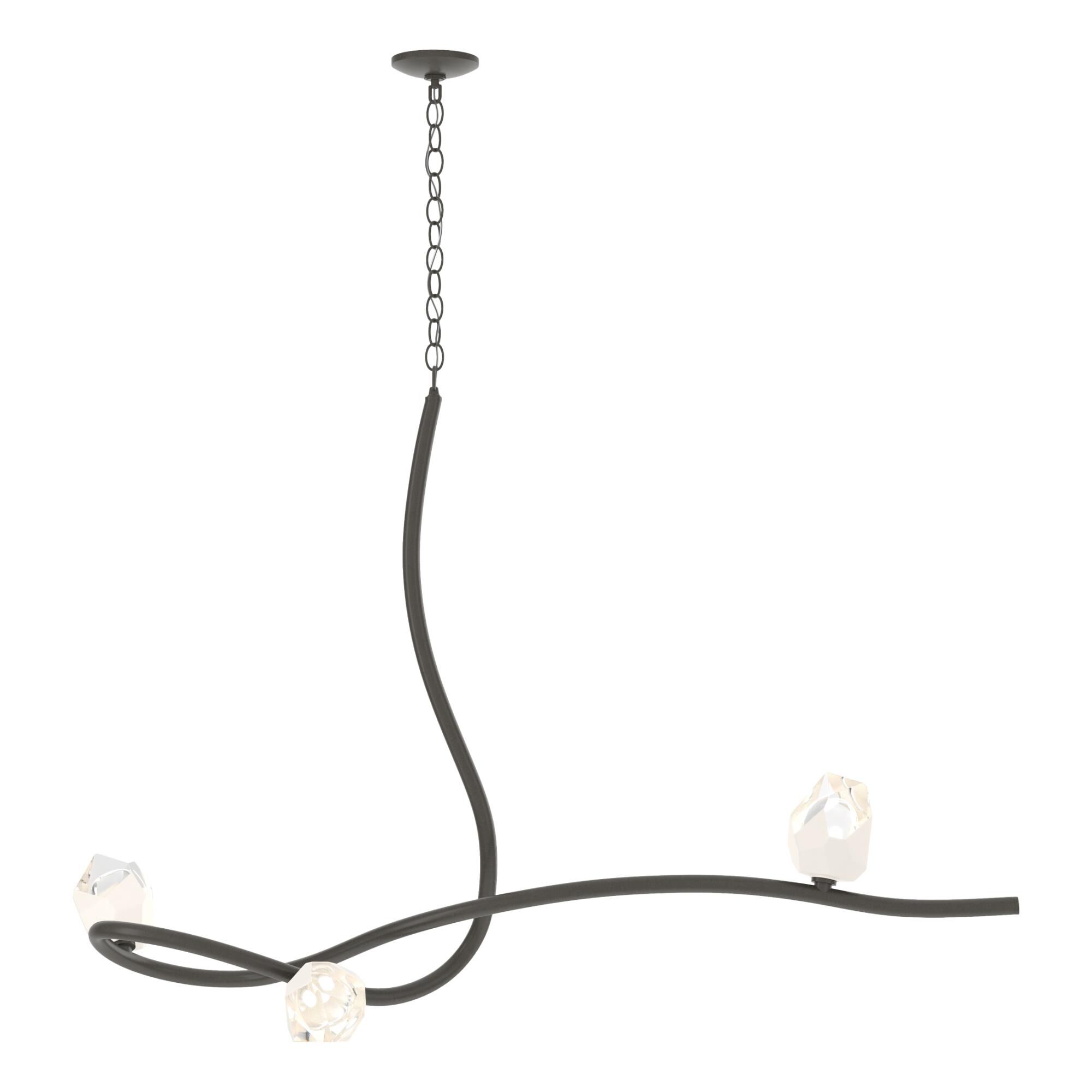 Glacier 44 Inch 3 Light Multi Light Pendant by Hubbardton Forge