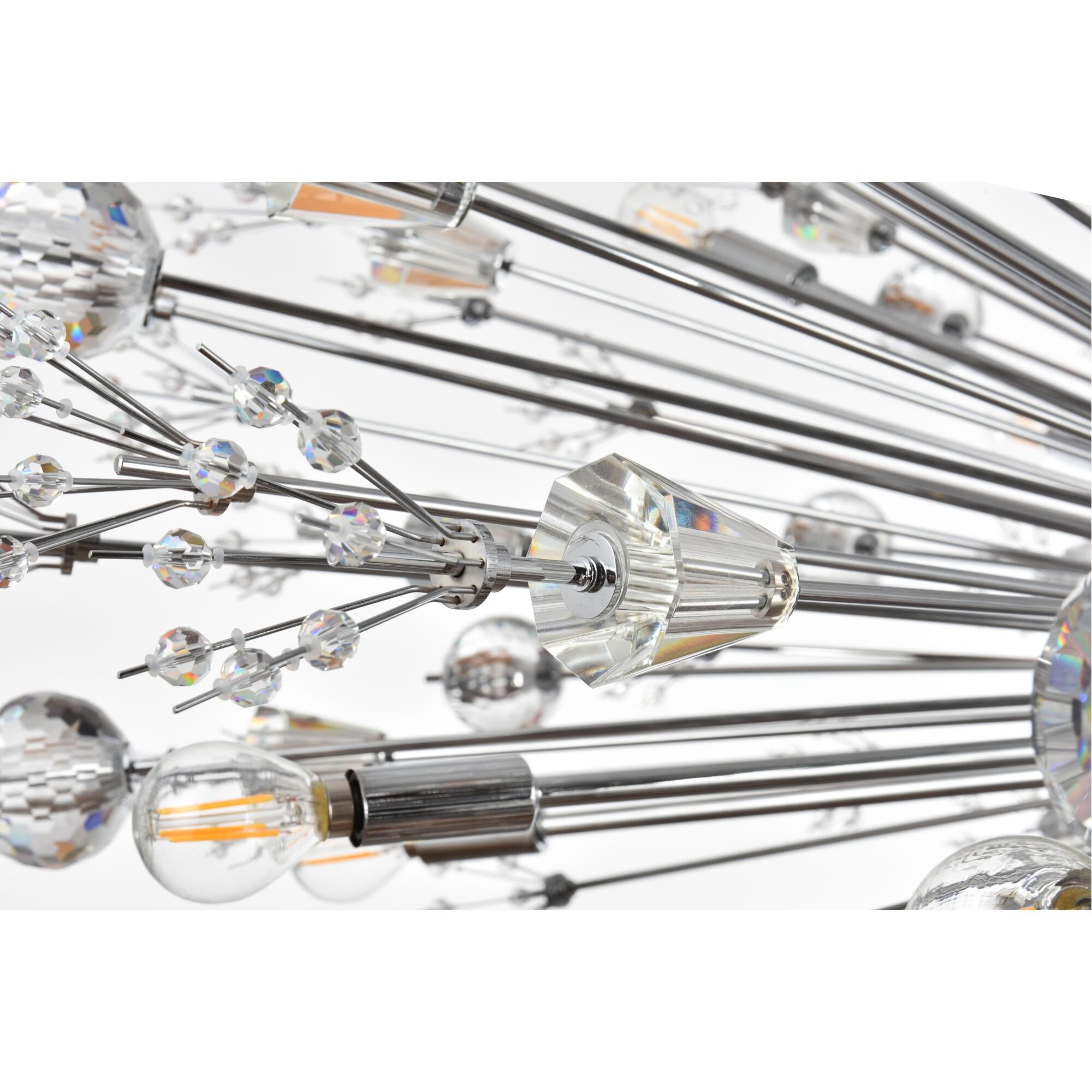 Shown in Chrome finish and Royal Cut crystal