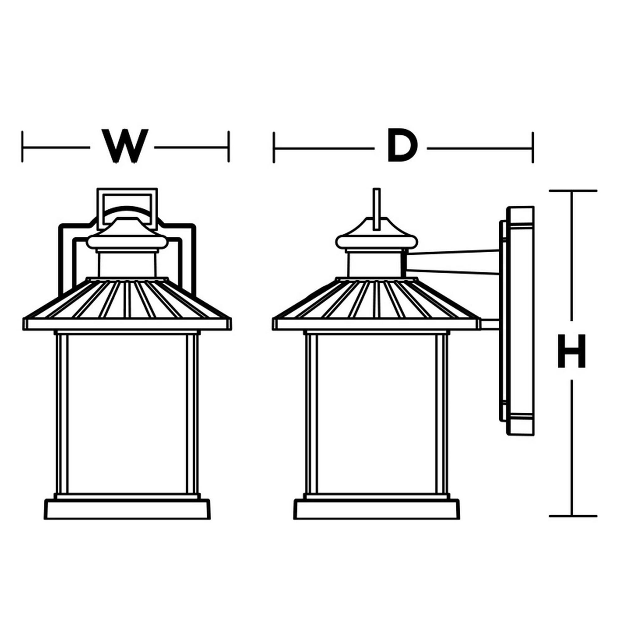 AFX Lighting Lennon 14 Inch Tall Outdoor Wall Light