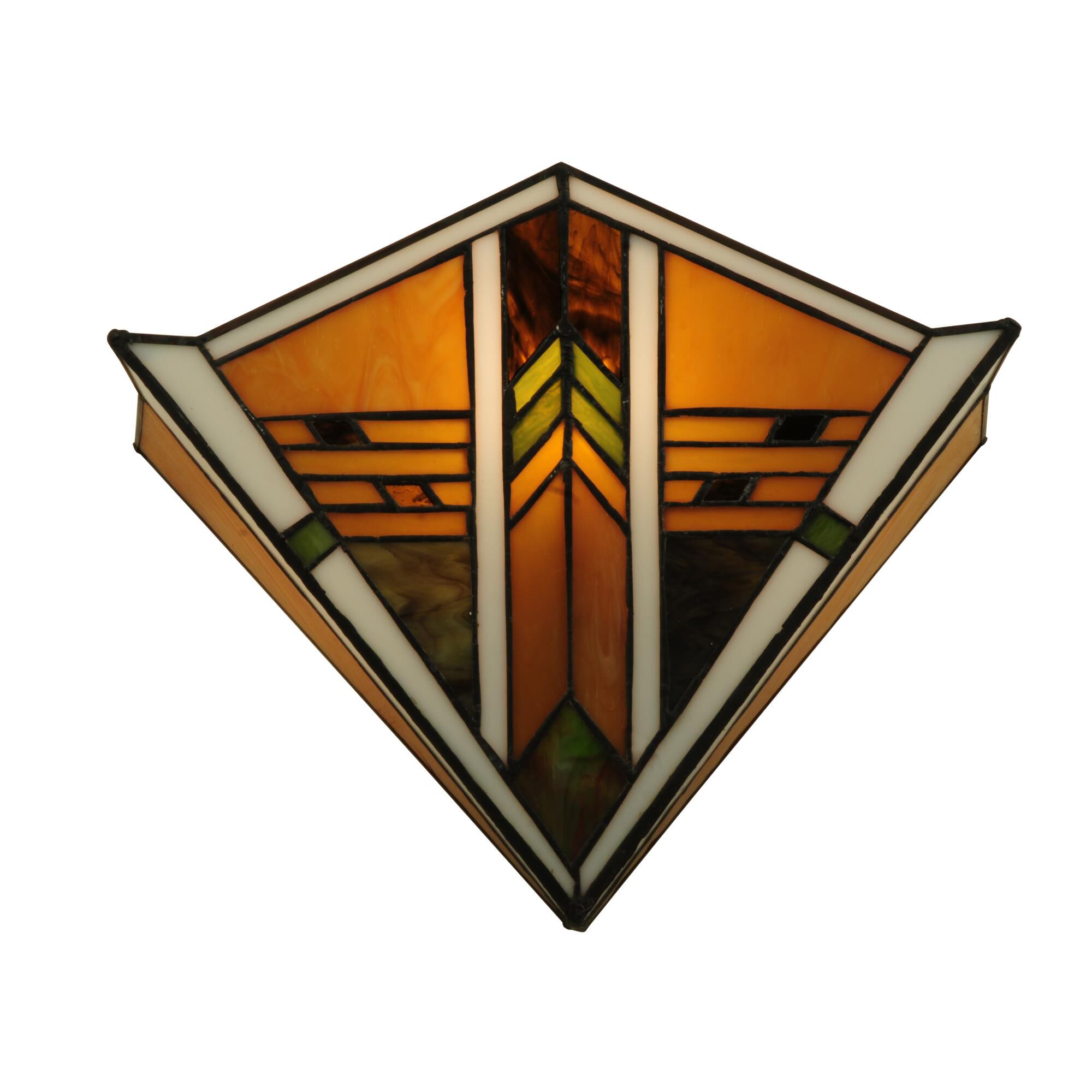 Shown with Sunflower-Amber-Green-White glass