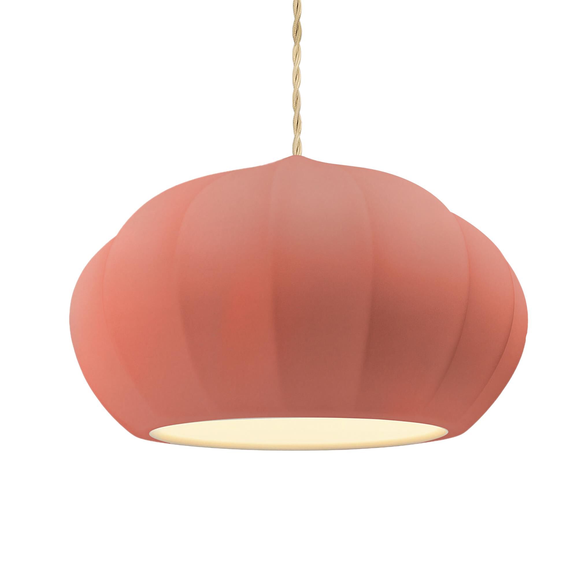Fluted 13 Inch Large Pendant by Justice Design Group