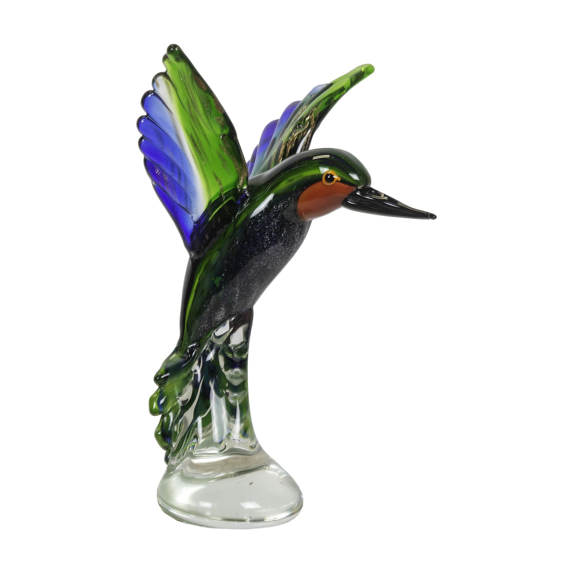 Hummingbird Handcrafted Art Glass Figurine Figurine by Dale Tiffany