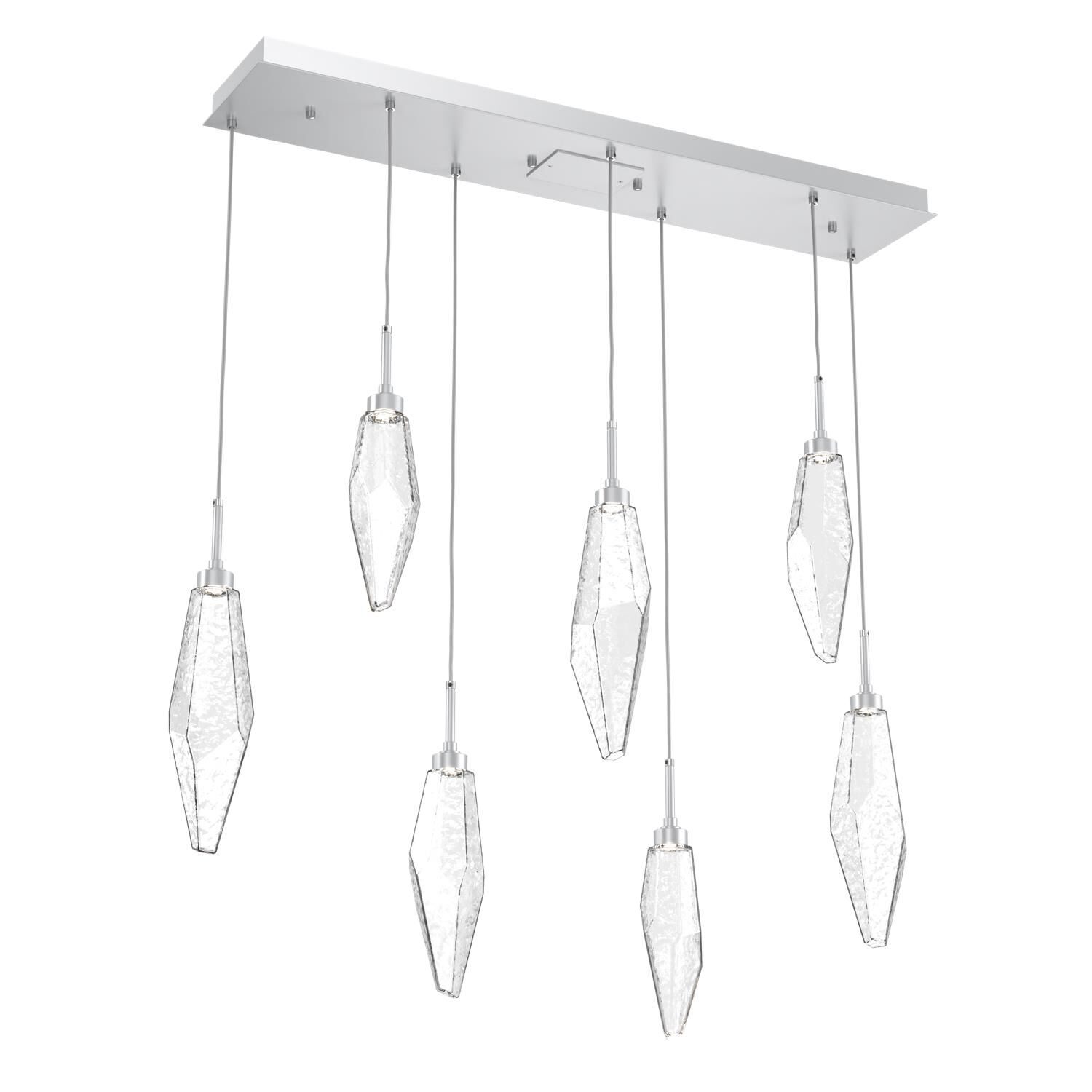 Rock Crystal 44 Inch 7 Light LED Linear Suspension Light by Hammerton Studio