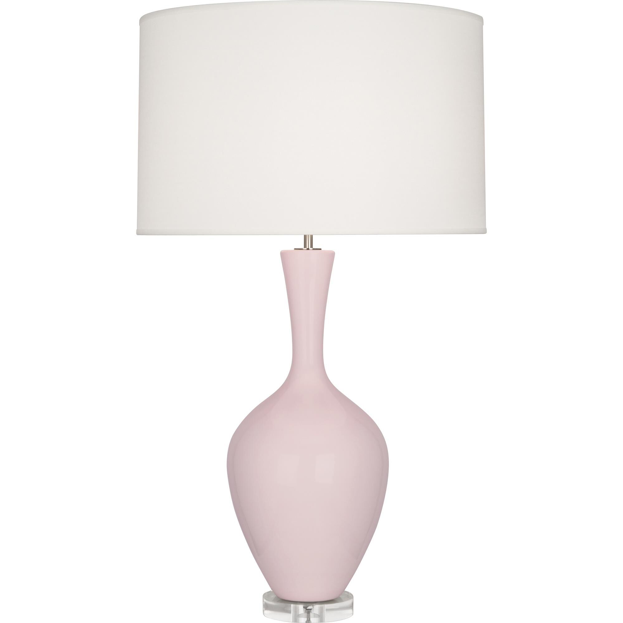 Shown in Rose Water finish and White shade