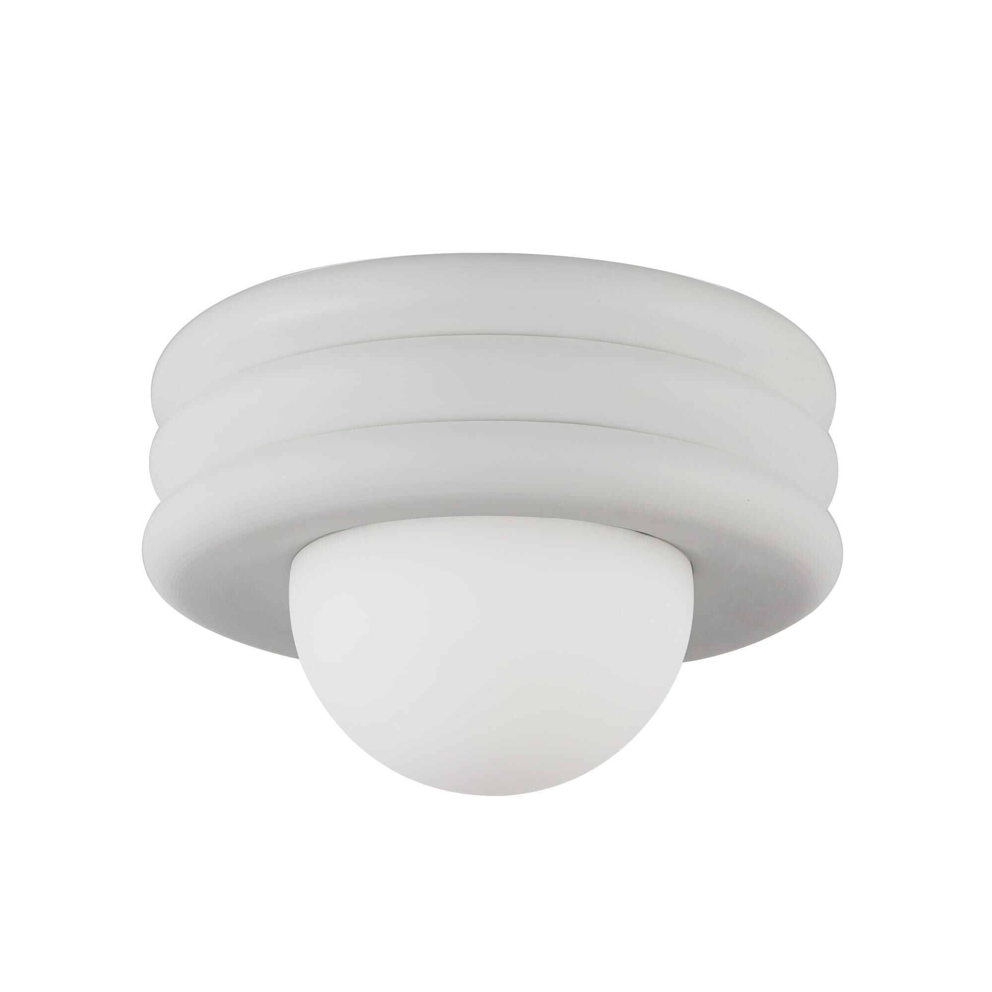 Shown in Antique White finish and Opal glass