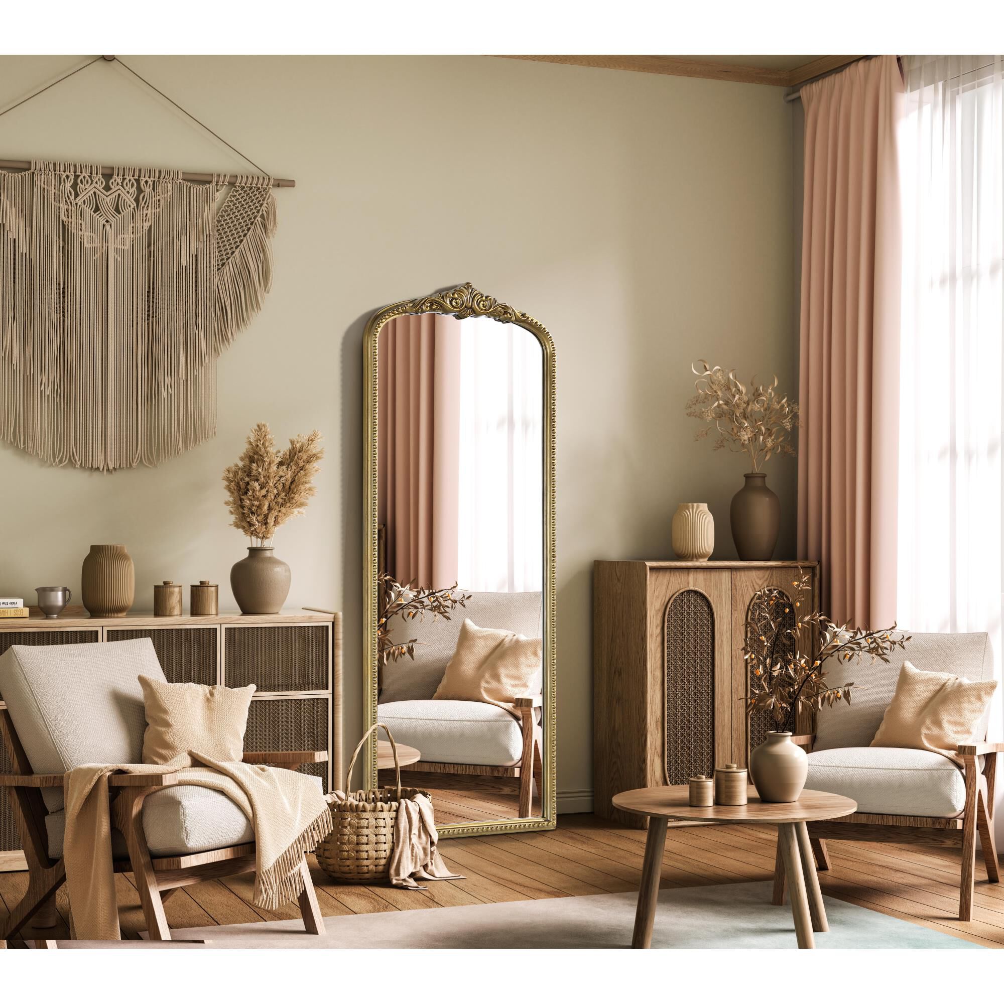 Naomi 60 Inch Decorative Mirror by Elegant Decor