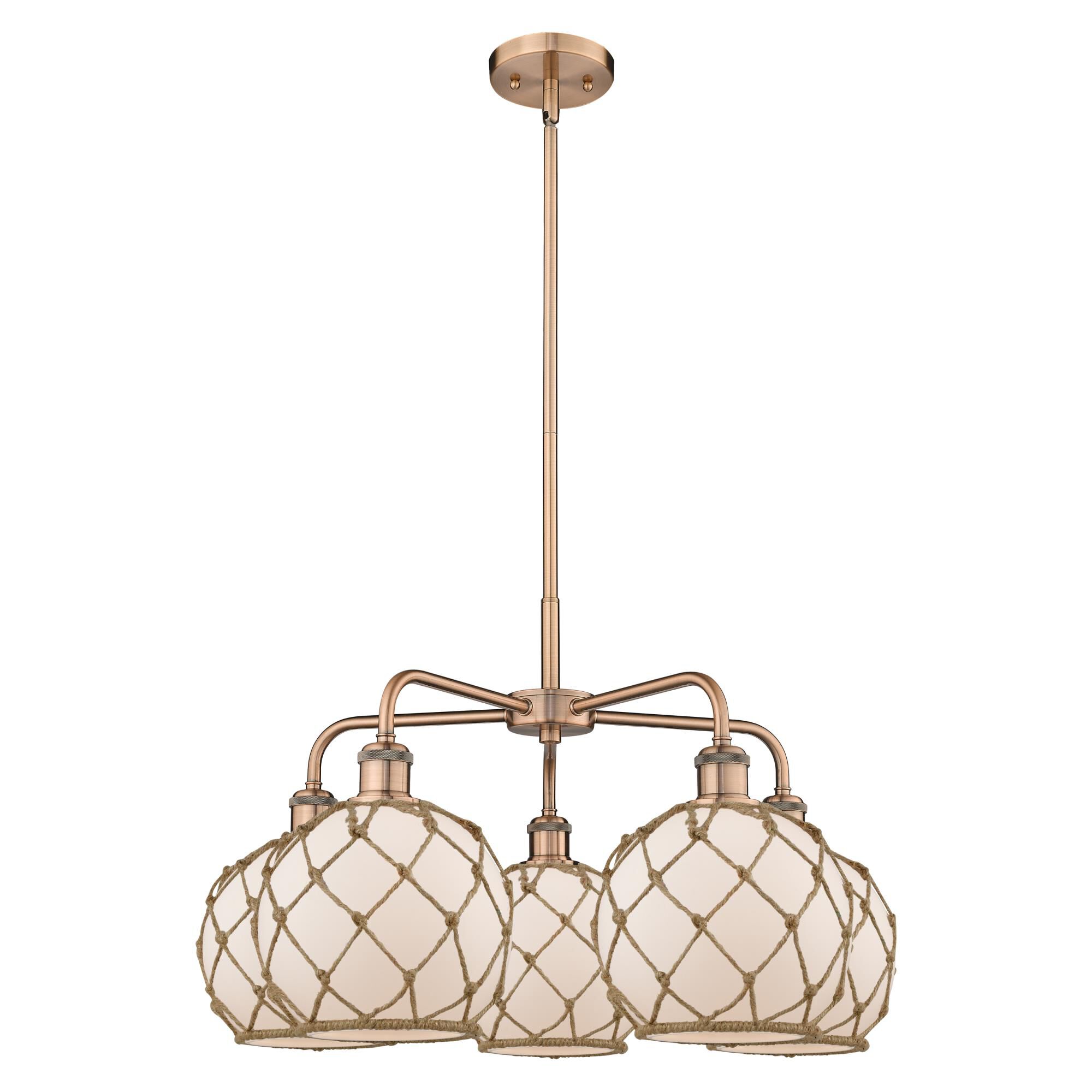 Bruno Marashlian Farmhouse Rope 27 Inch Chandelier by Innovations Lighting