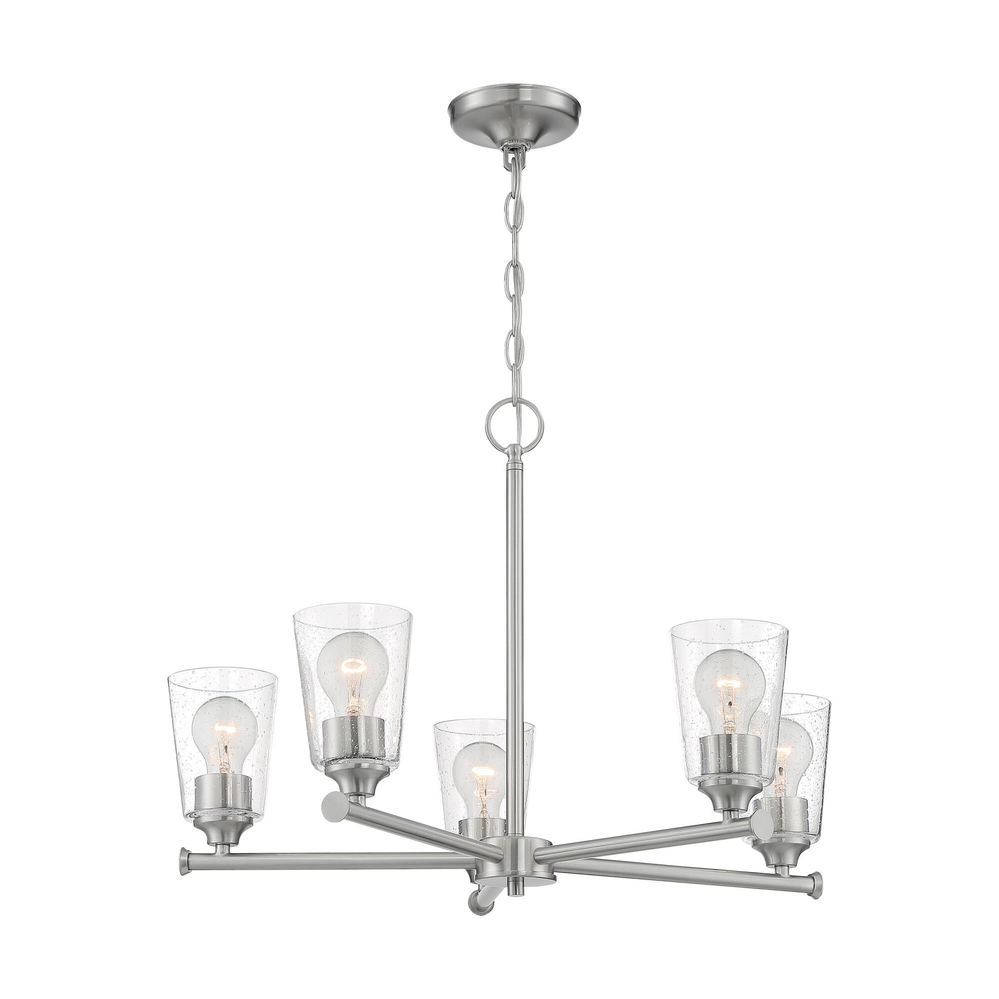 Bransel 25 Inch 5 Light Chandelier by Nuvo Lighting