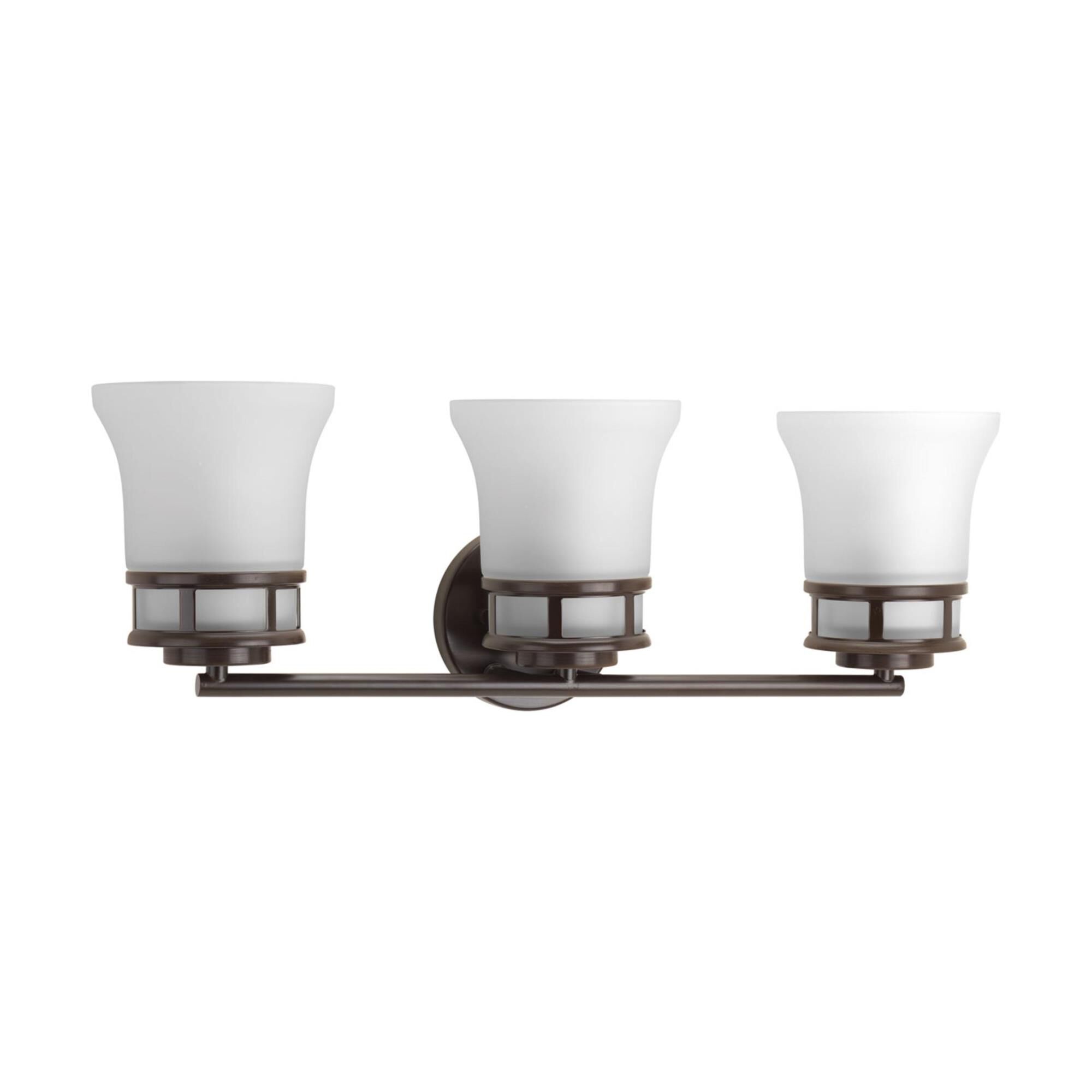 Shown in Antique Bronze finish and Etched glass