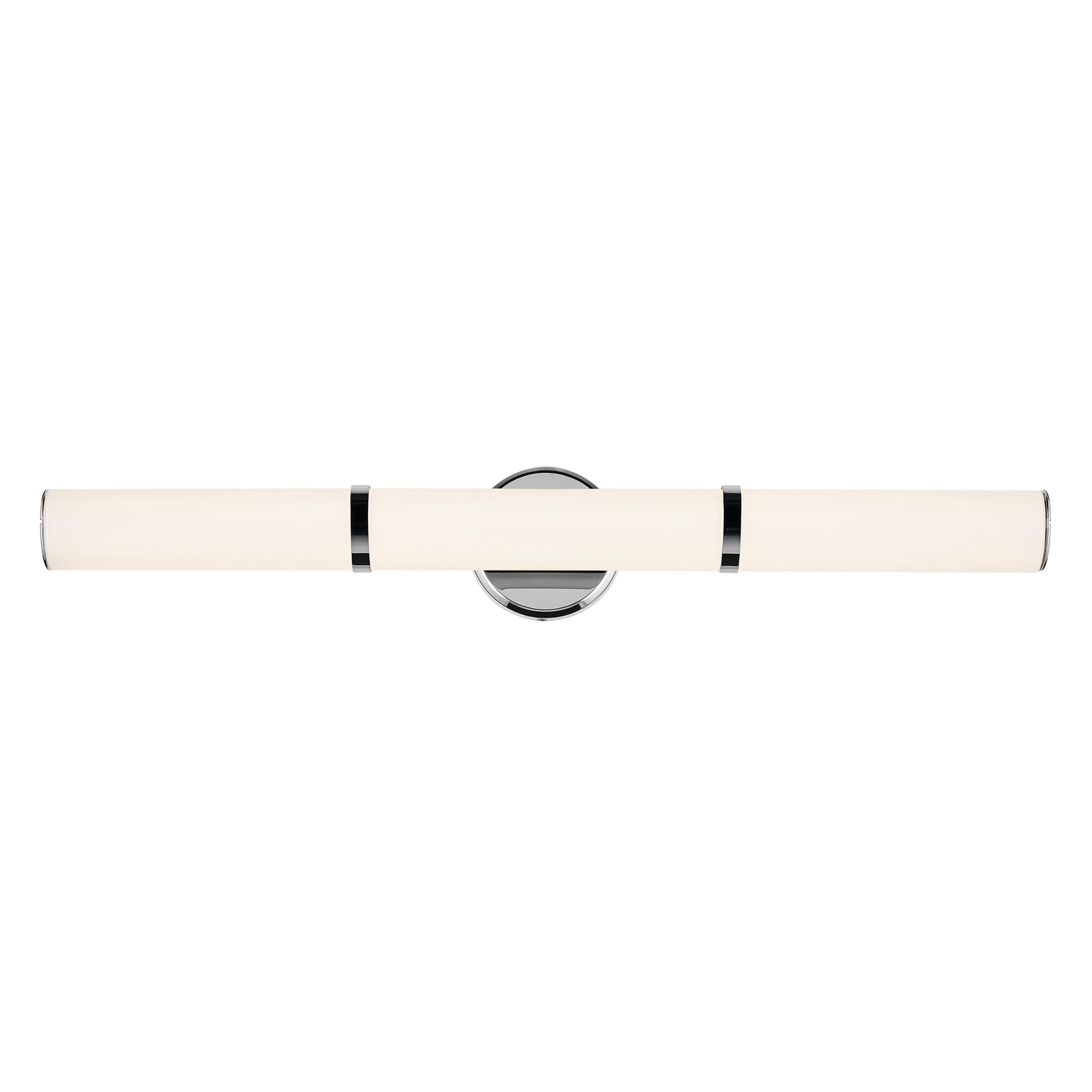 Shown in Chrome finish and Clear with Painted White Inside glass