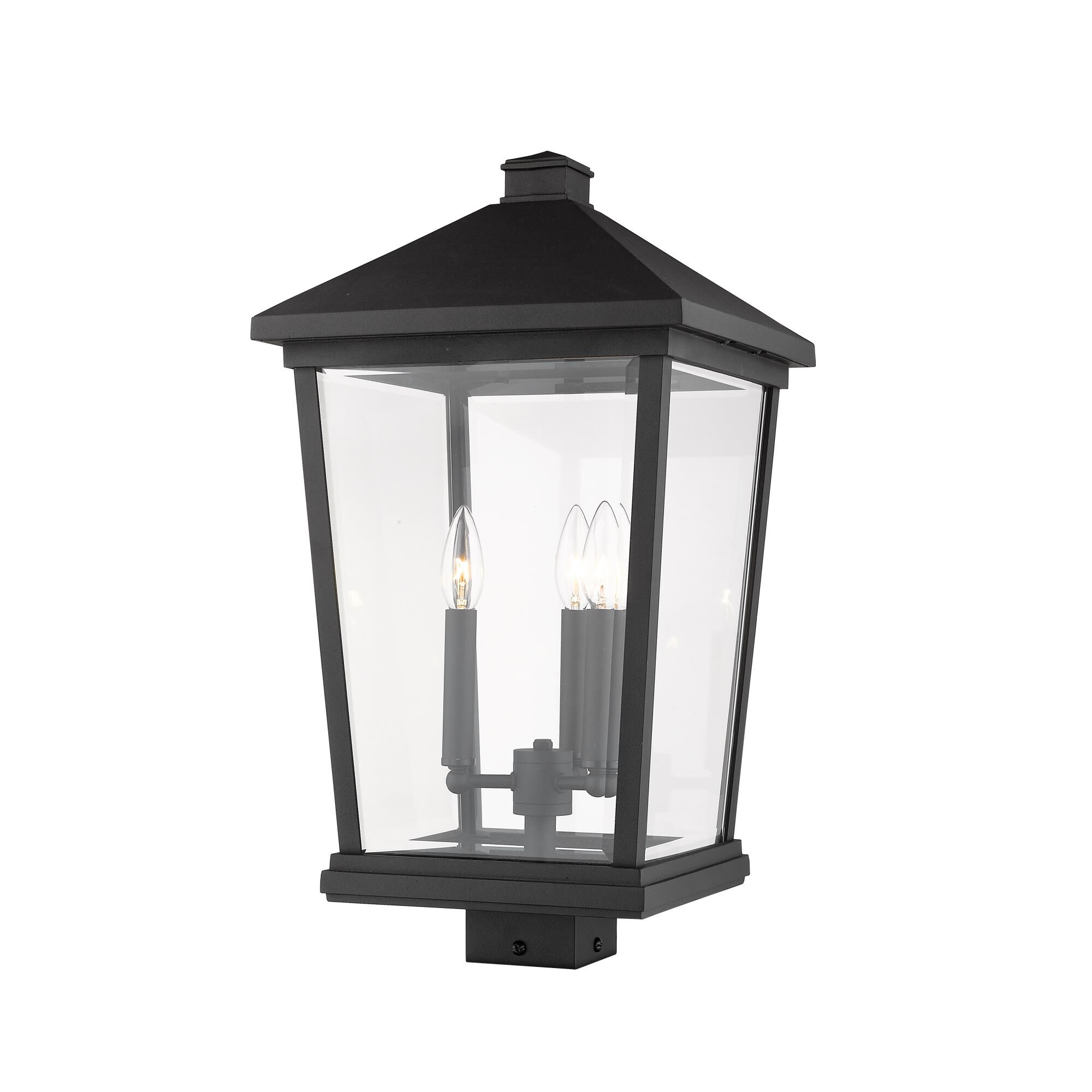Beacon 22 Inch Tall 3 Light Outdoor Post Lamp by Z-Lite