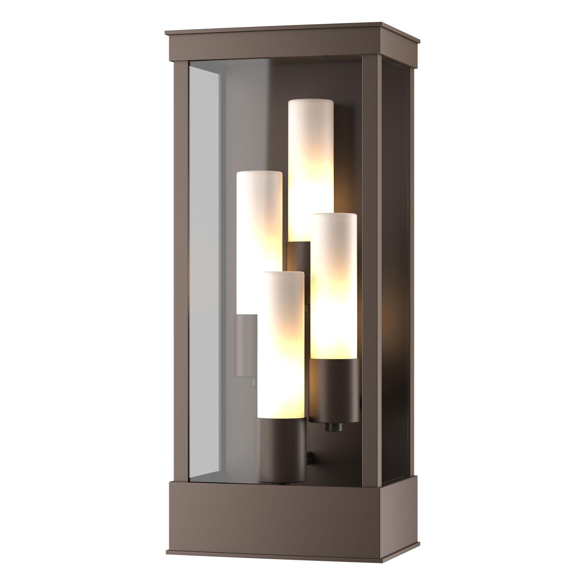 Shown in Coastal Bronze finish and Opal  glass