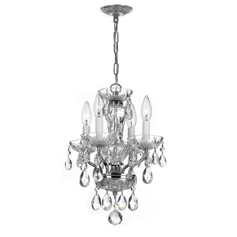 Traditional Crystal 11 Inch Chandelier by Crystorama
