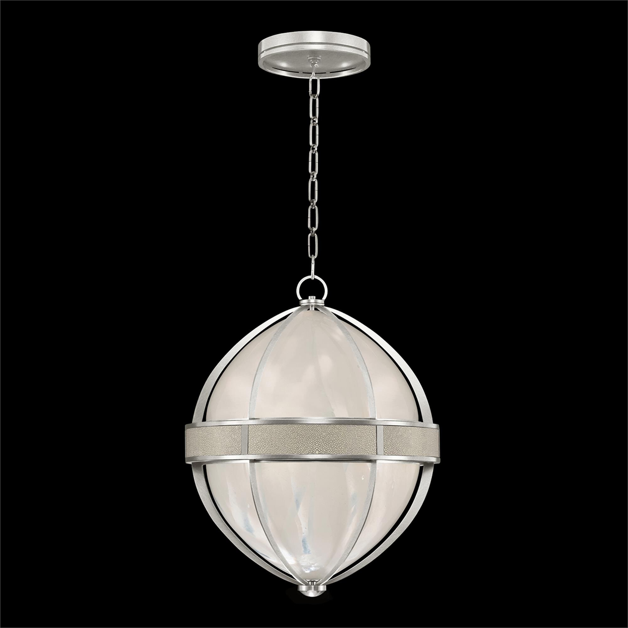 Shown in Silver Leaf and Nickel  finish and Coco accent