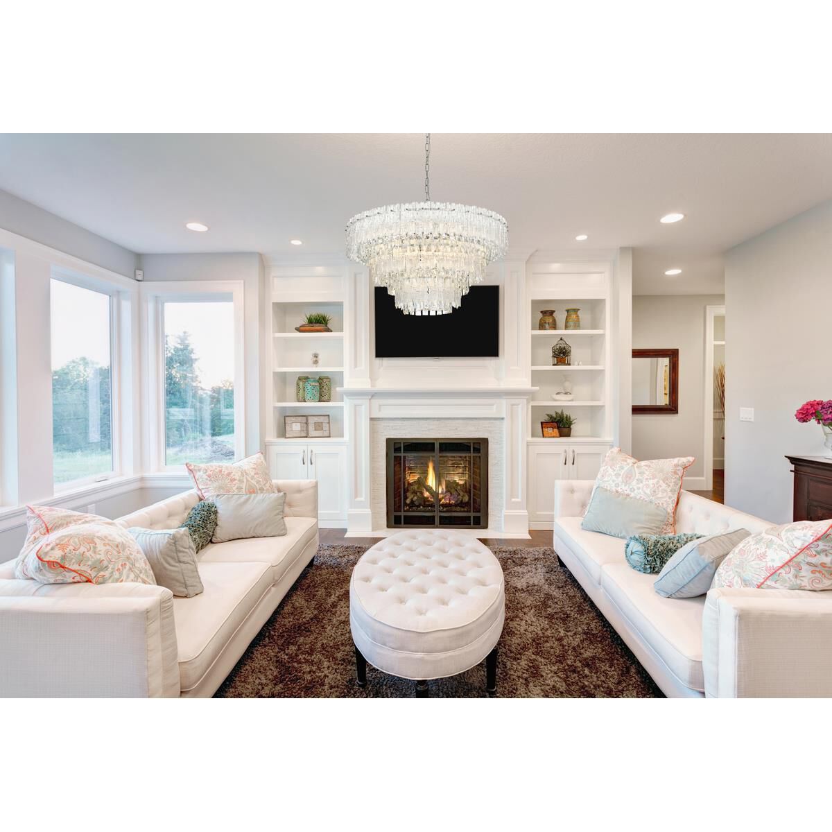 Emilia 31 Inch Large Pendant by Elegant Lighting